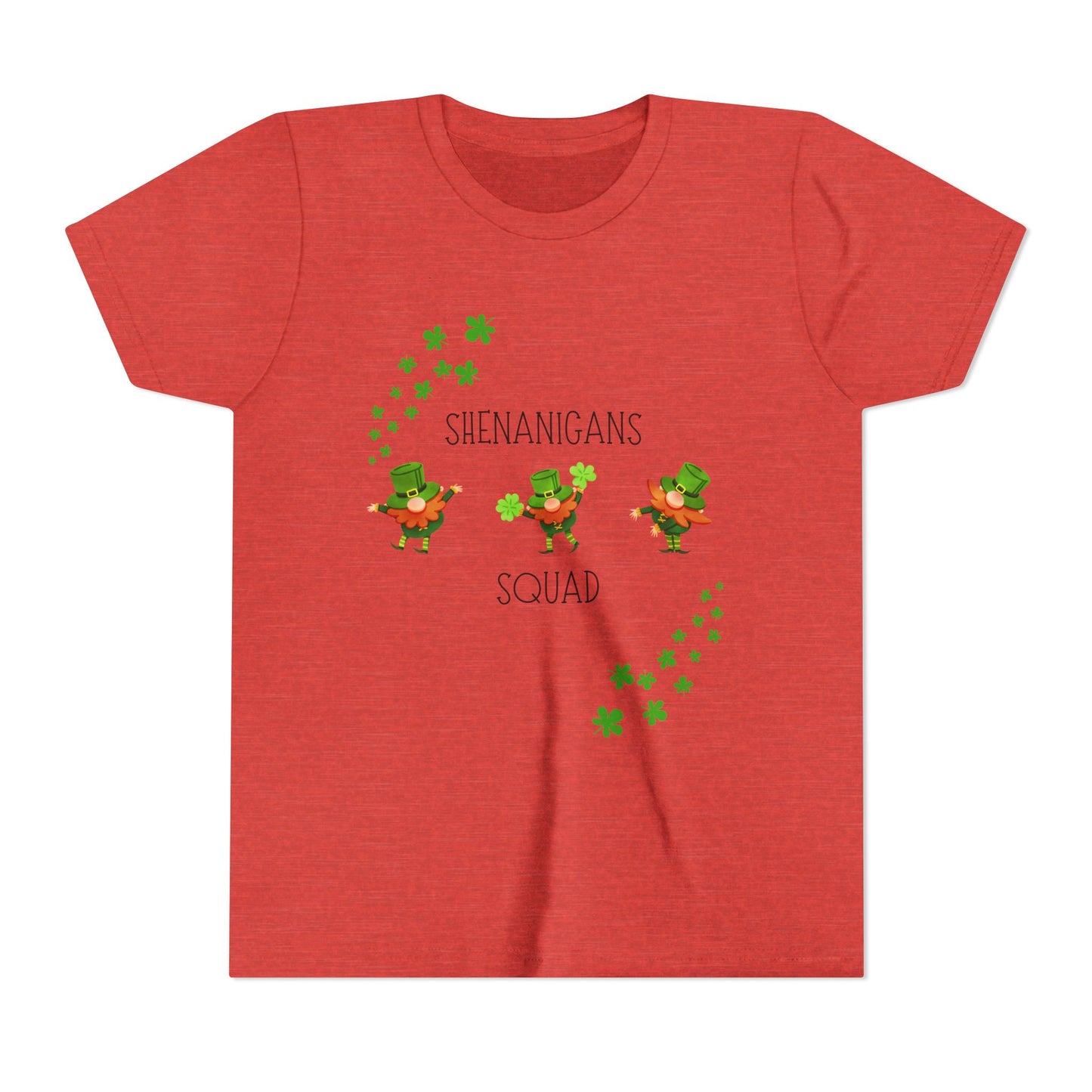 Shenanigans Squad Youth Tee | St. Patrick's Day Leprechaun Shamrock Shirt