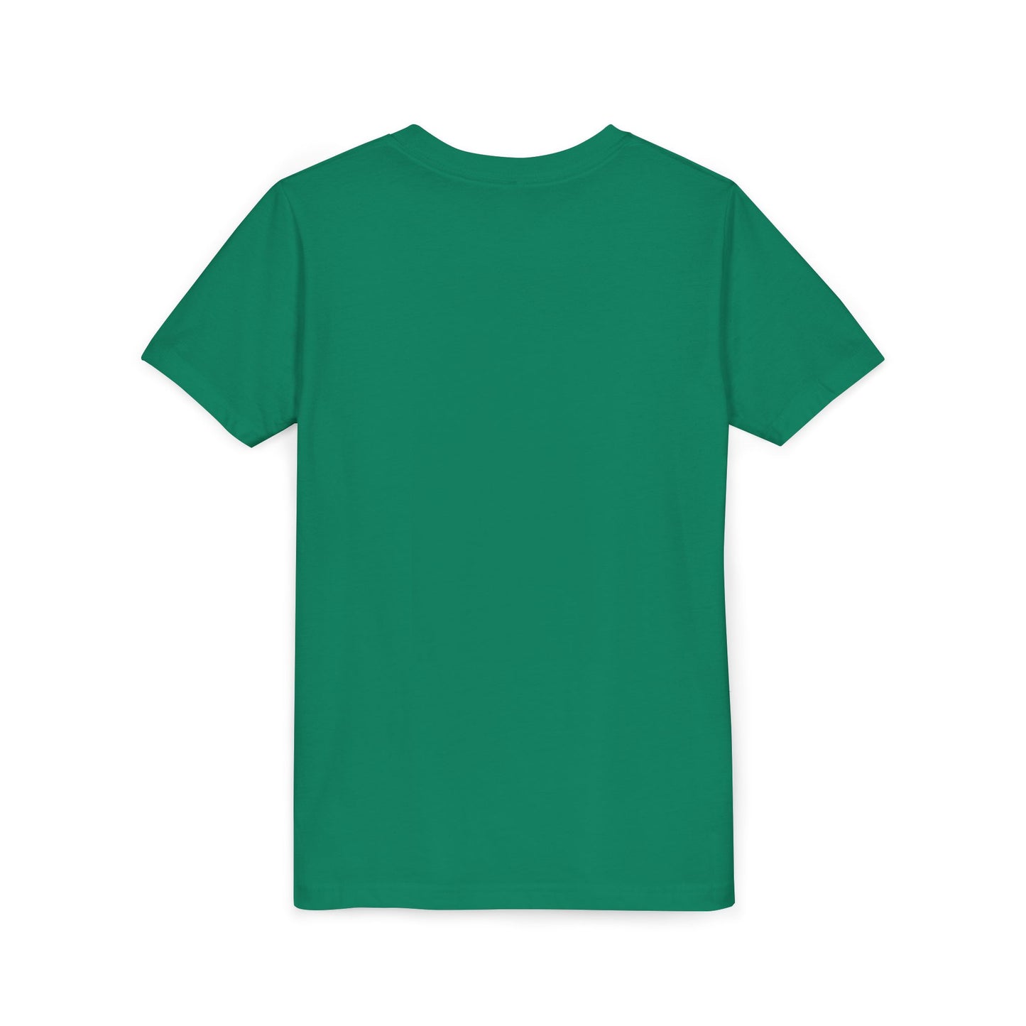 Kawaii Smiling Shamrock Youth Tee | Cute Clover St. Patrick's Day Shirt