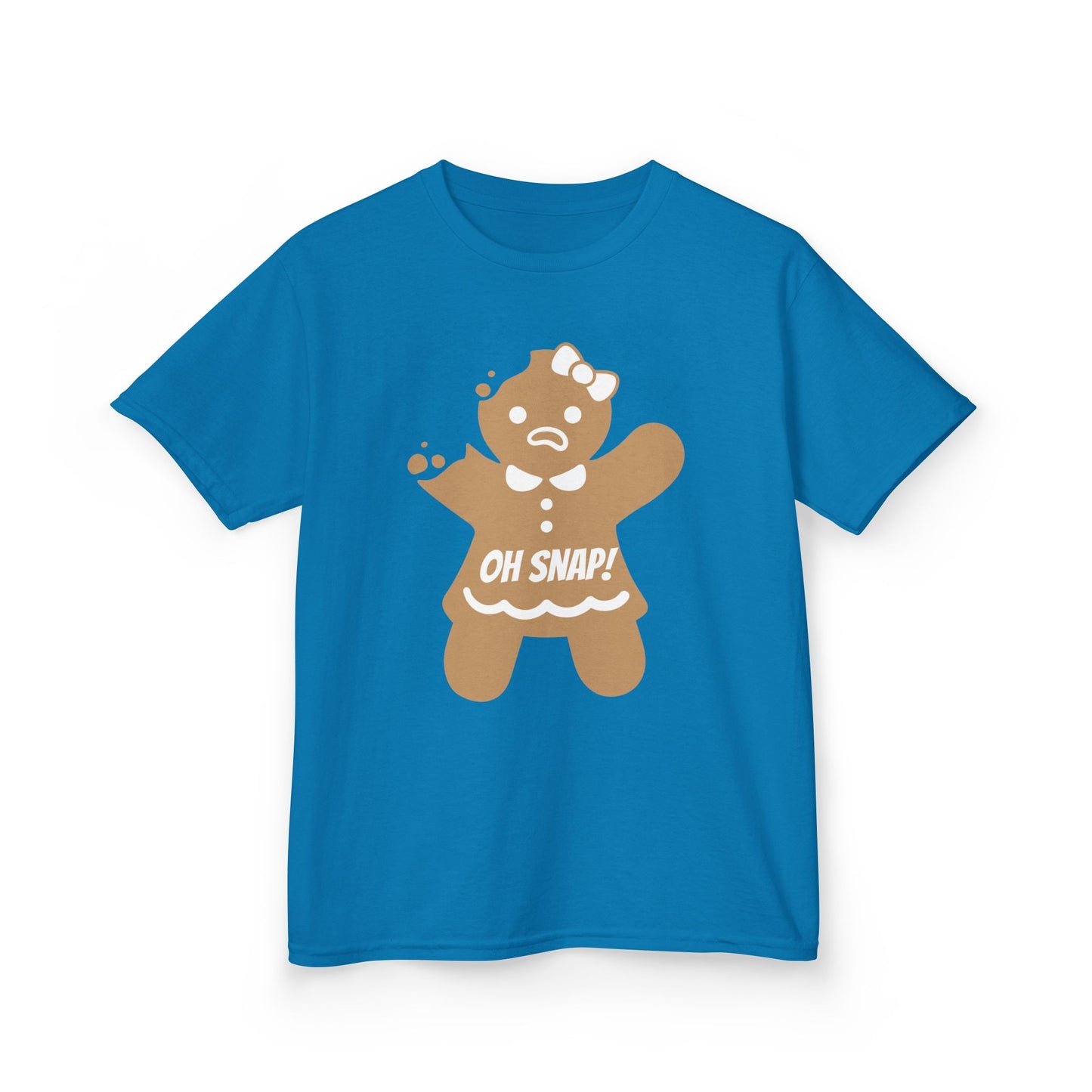 Oh Snap! Broken Gingerbread Girl, Kids Tee - Funny Holiday Shirt for Christmas and Gingerbread lovers