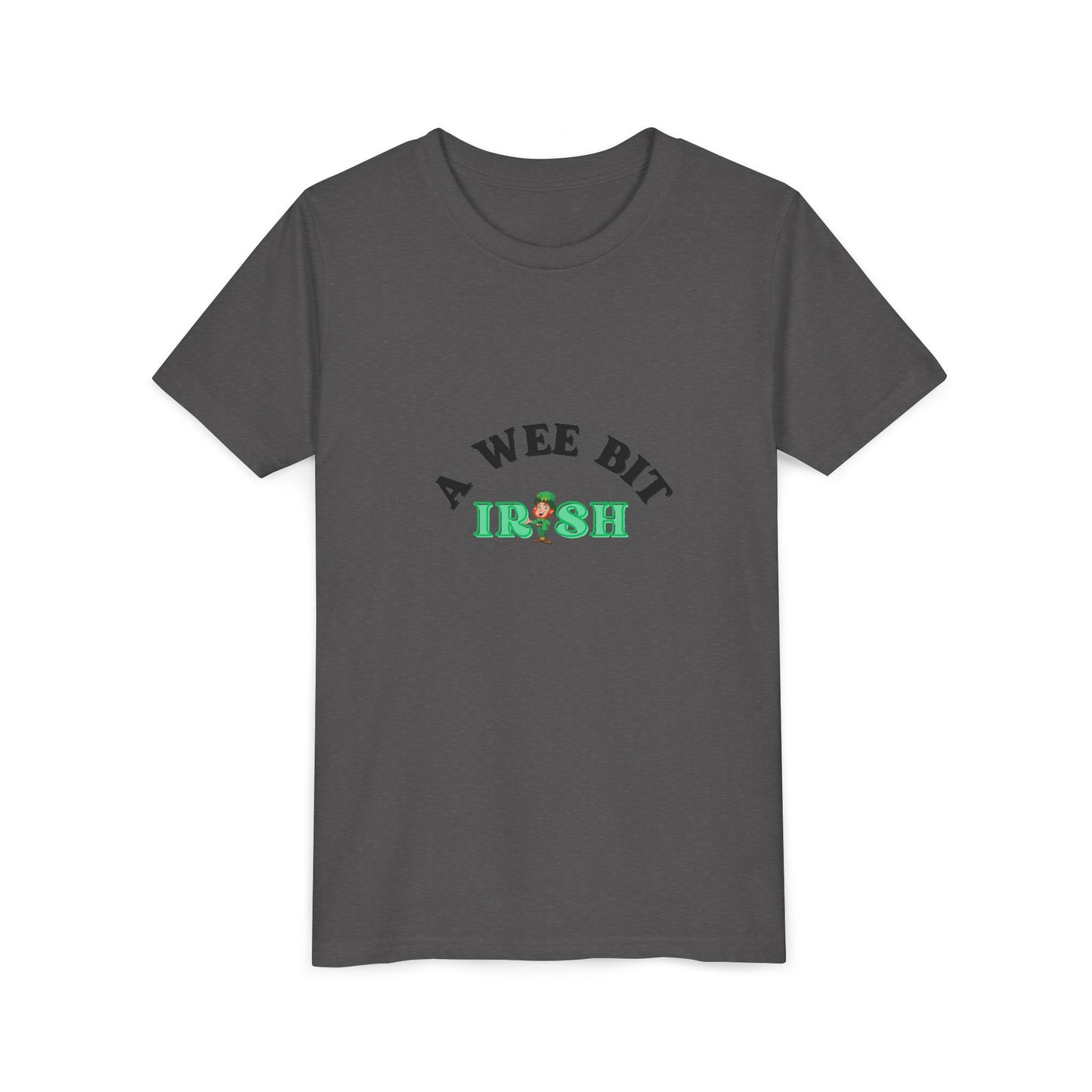 A Wee Bit Irish Youth Tee | St. Patrick's Day Shamrock Kids Shirt