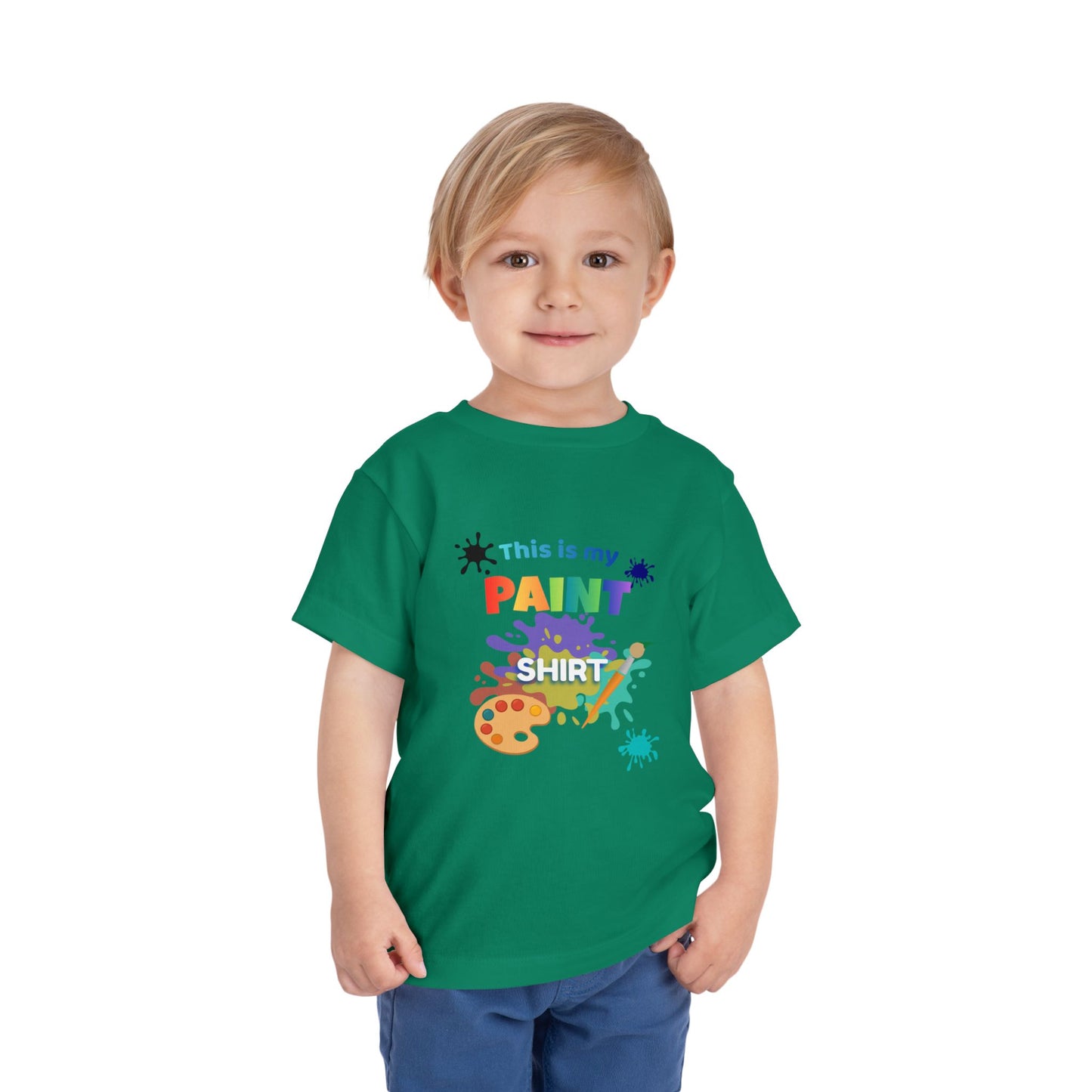 This Is My Paint Shirt Toddler Tee | Kids Painting Art Splash Shirt