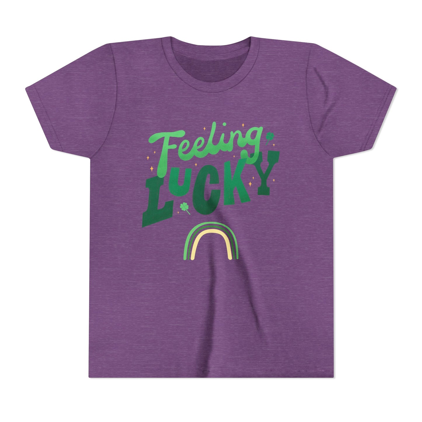 Feeling Lucky rainbow Youth Tee | St. Patrick's Day kids shirt