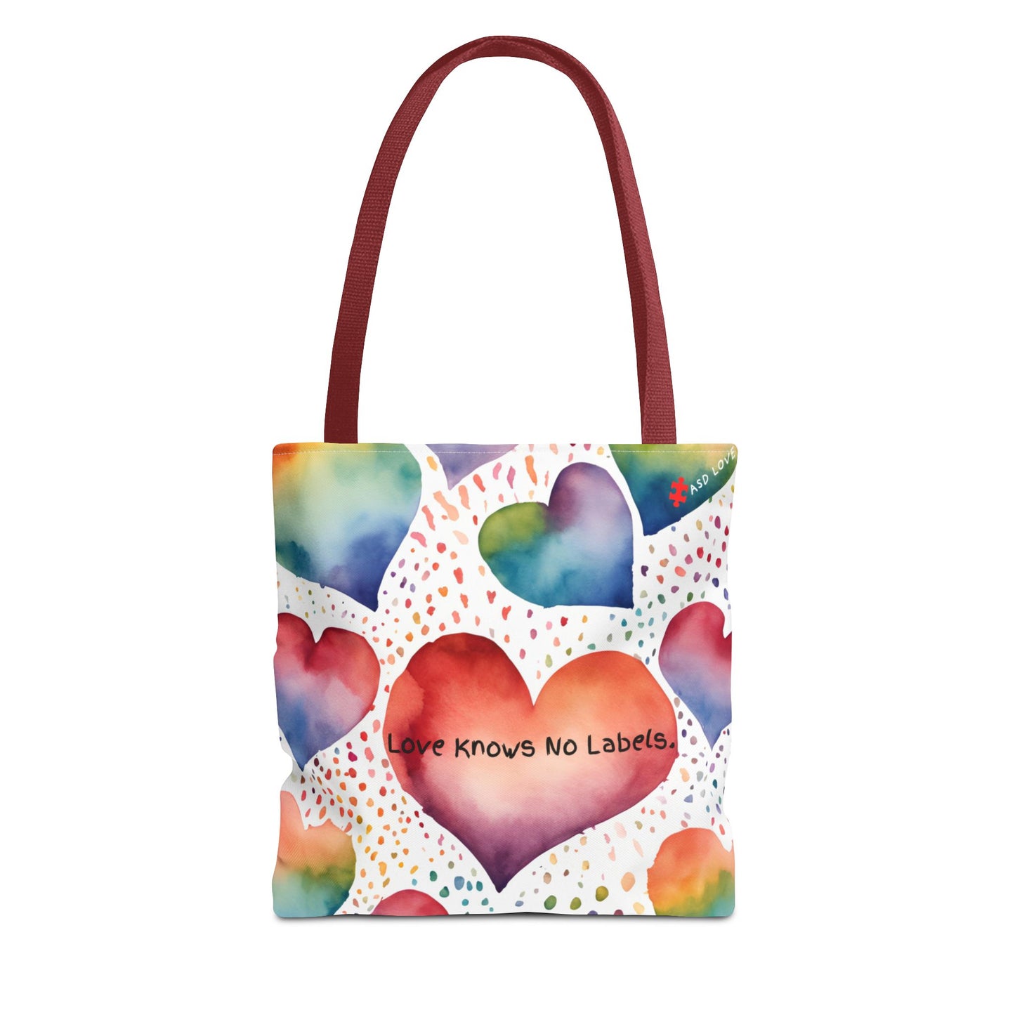 Love Knows No Labels Heart Balloons Tote Bag - Rise Above Division