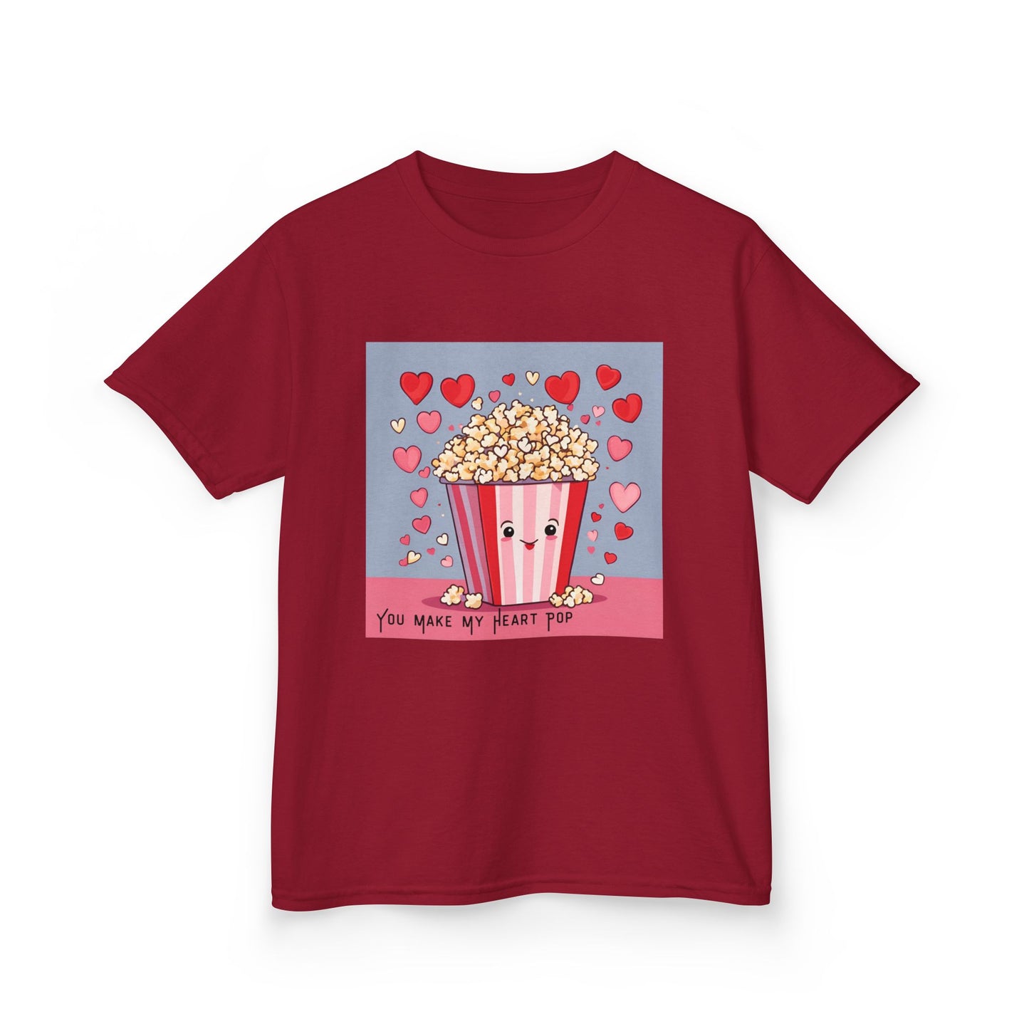 You Make My Heart Pop - Popcorn Valentine's Kids Tee