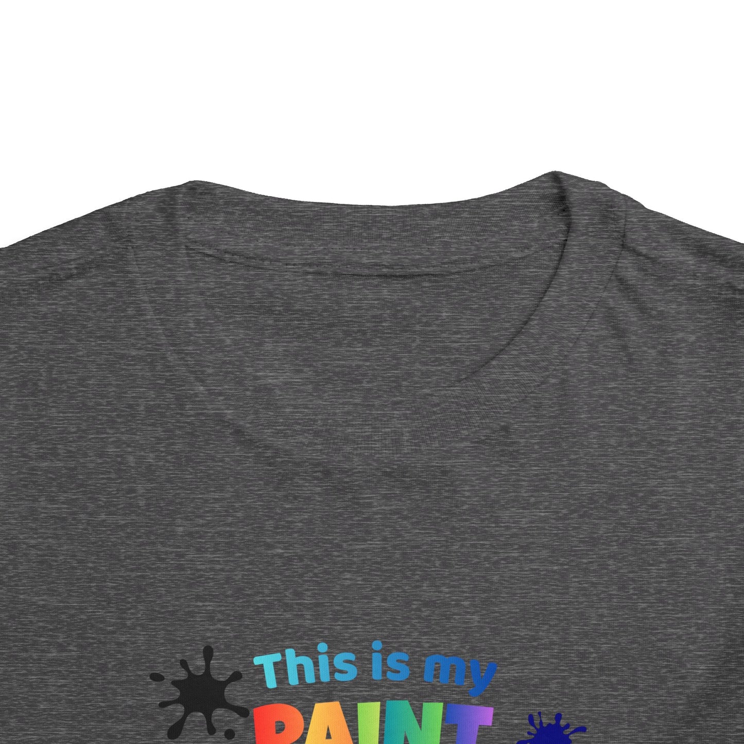This Is My Paint Shirt Toddler Tee | Colorful Paint Palette Drips, Art Splash Design