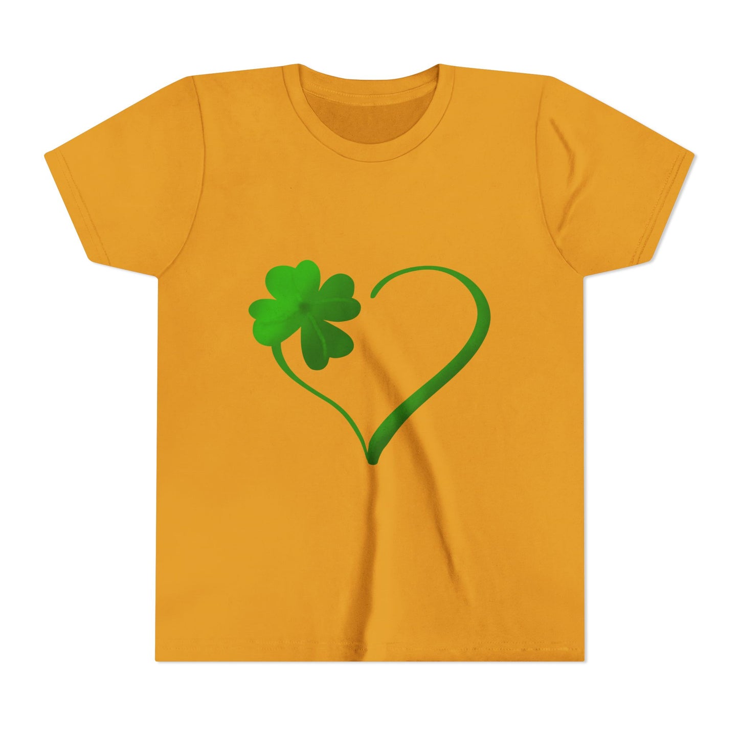 Shamrock Heart Youth Tee | St. Patrick's Day Clover Kids Shirt