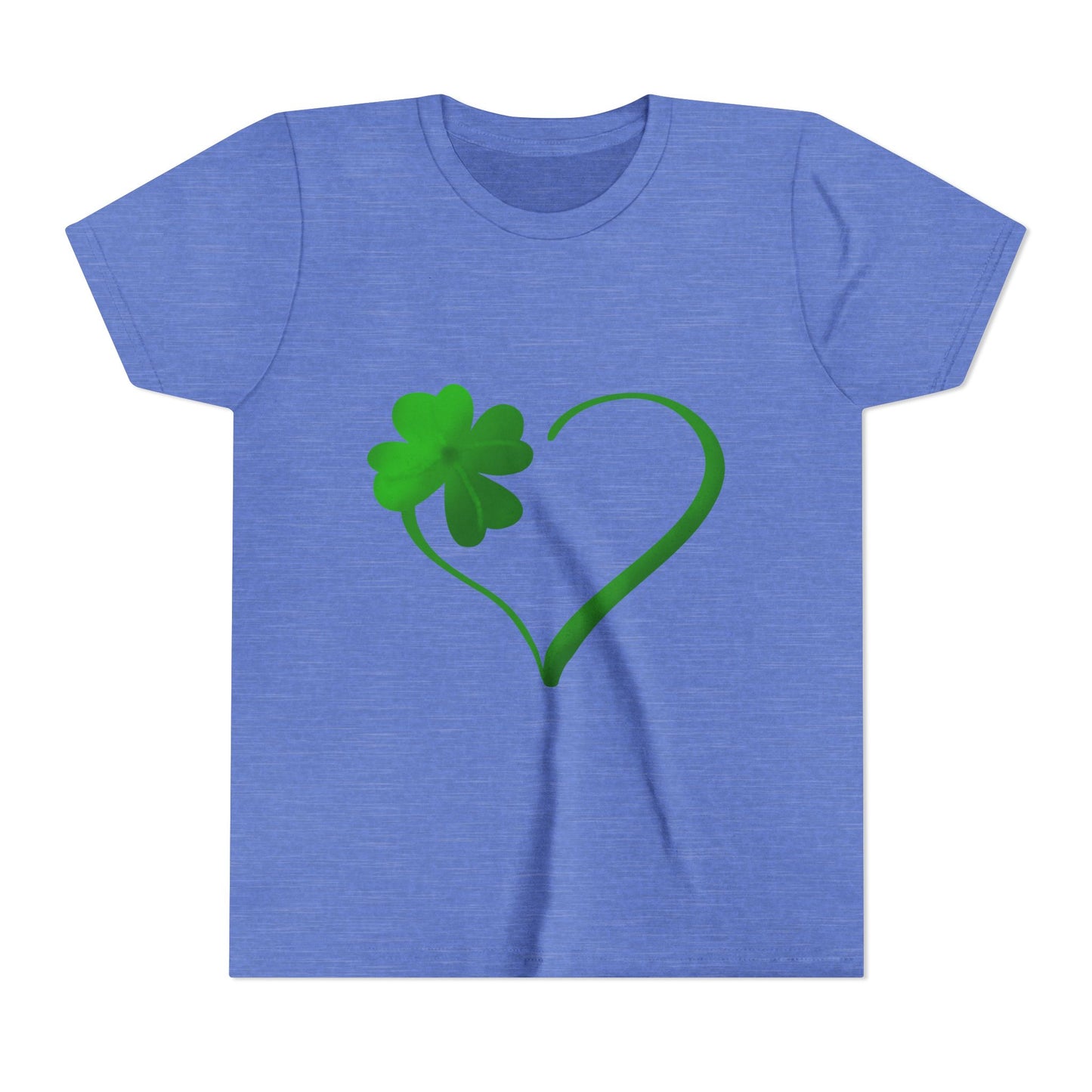 Shamrock Heart Youth Tee | St. Patrick's Day Clover Kids Shirt
