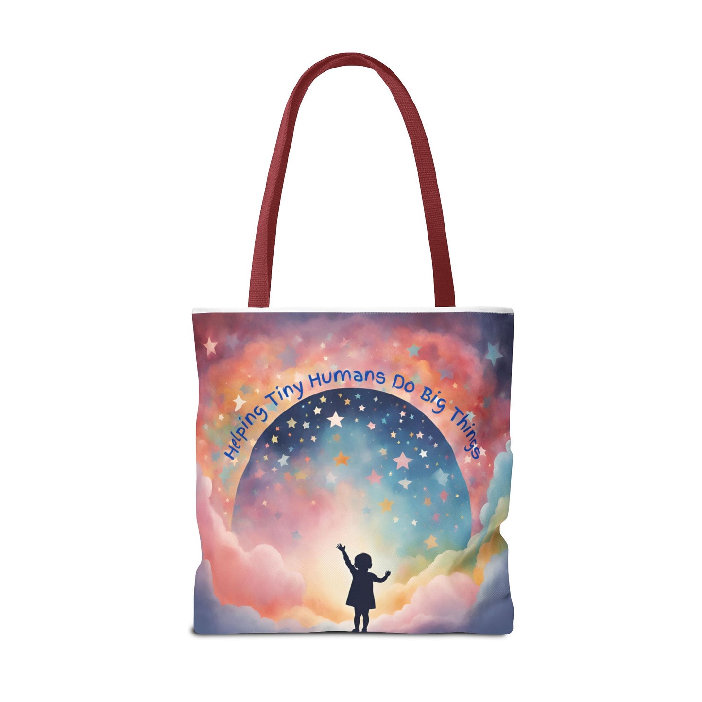 Helping Tiny Humans Do Big Things Tote - Inspiring Kids to Reach for the Stars