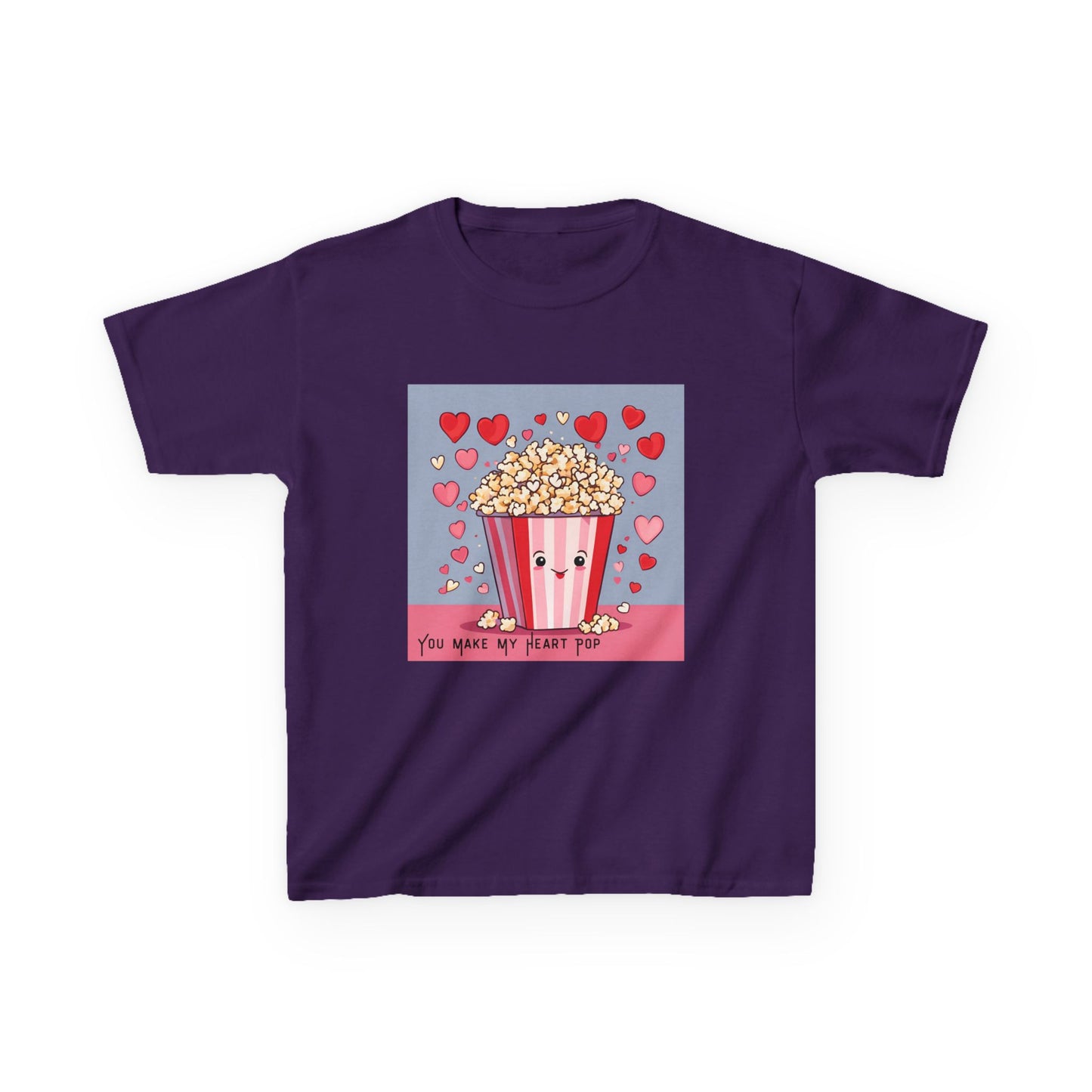 You Make My Heart Pop - Popcorn Valentine's Kids Tee