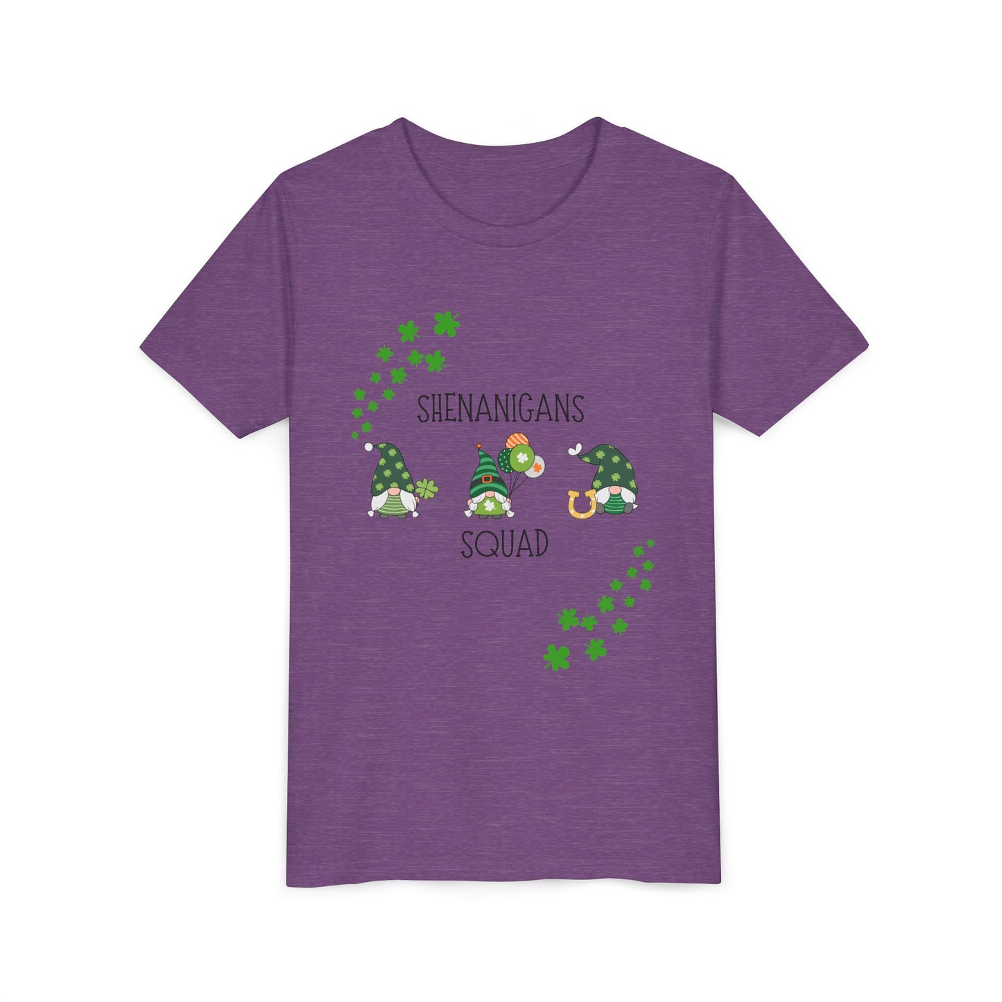 Shenanigans Squad Gnomes Youth Tee | St. Patrick's Day Shamrock Kids Shirt