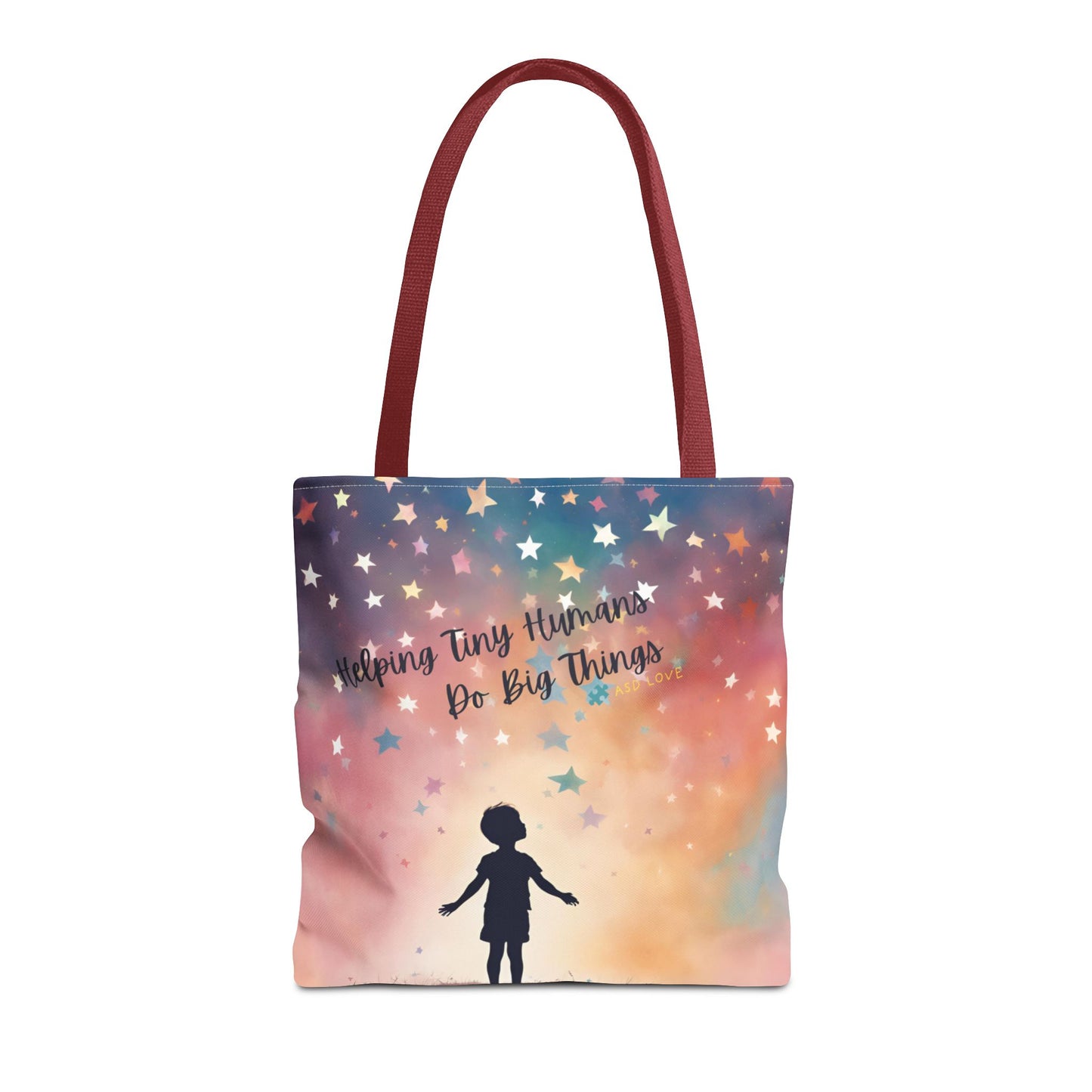 Helping Tiny Humans Do Big Things Tote - Inspiring Kids to Reach for the Stars