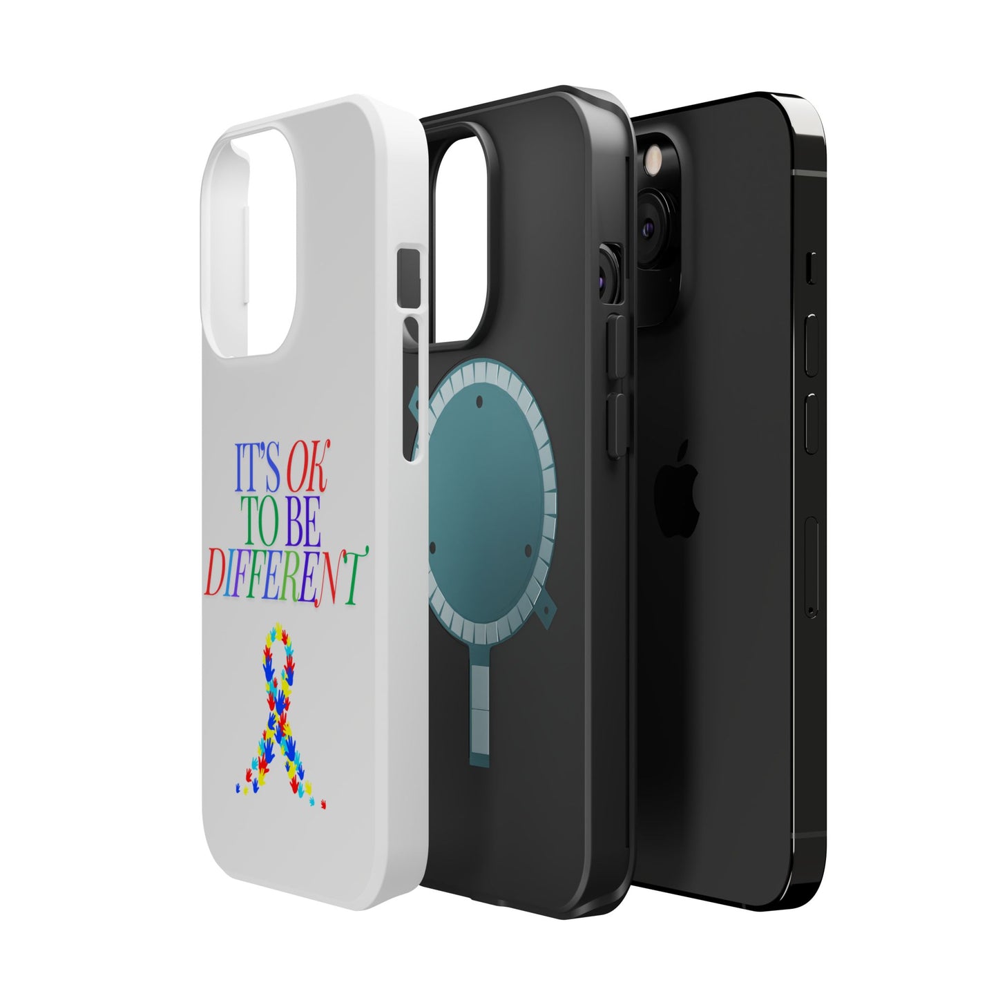 Autism Support Ribbon: It's Okay to Be Different - ASD Awareness Phone Case