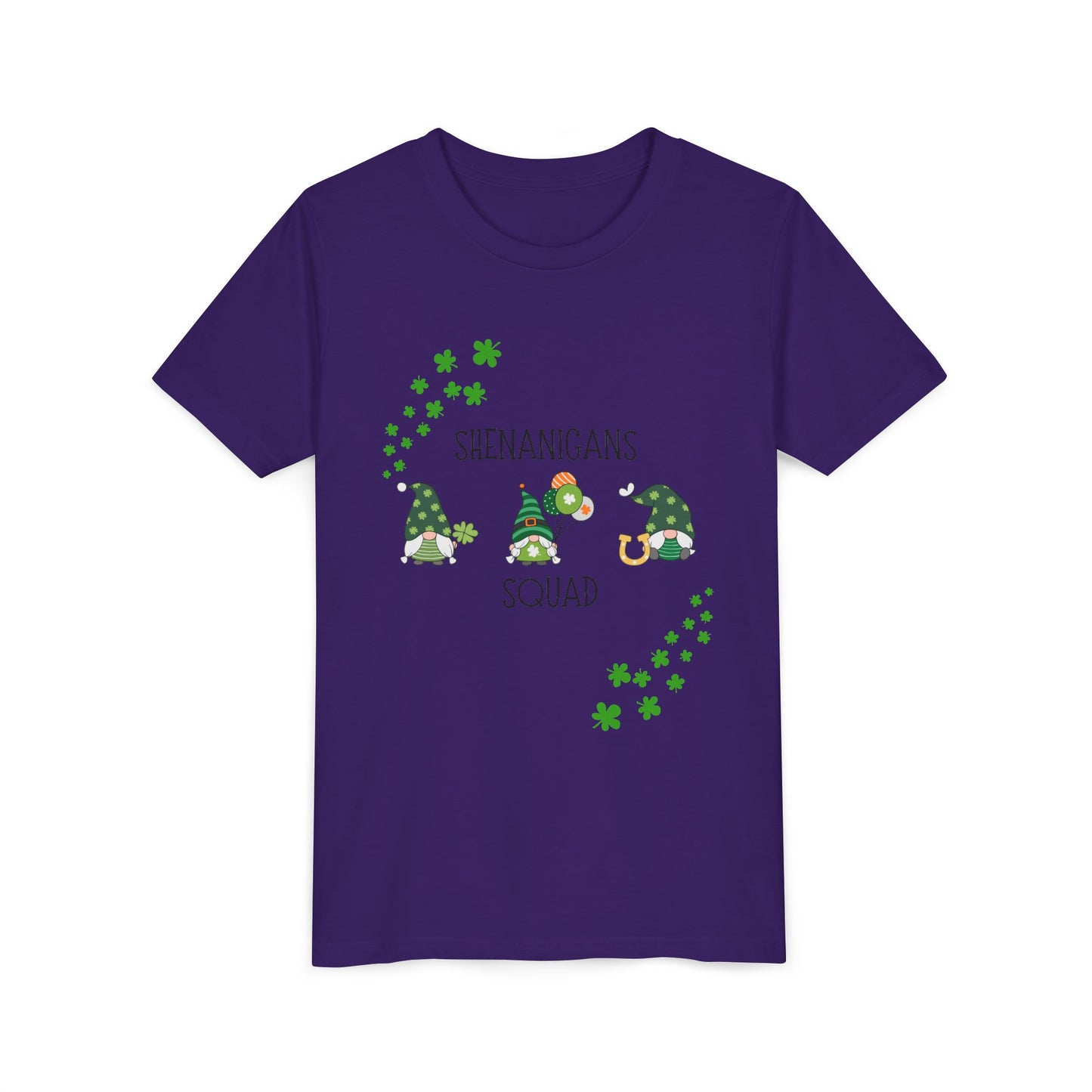 Shenanigans Squad Gnomes Youth Tee | St. Patrick's Day Shamrock Kids Shirt