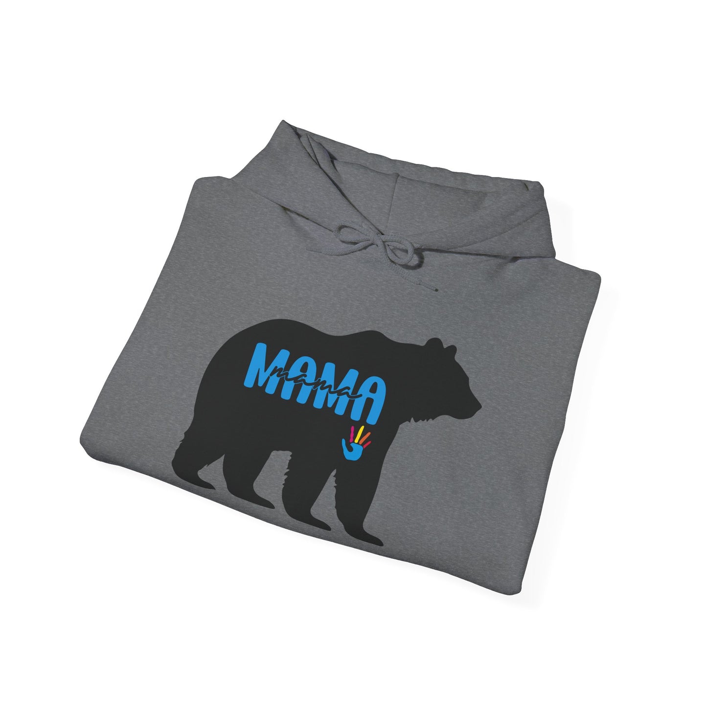 Mama Bear Hooded Sweatshirt | Autism Mama - Proud Support Sweatshirt