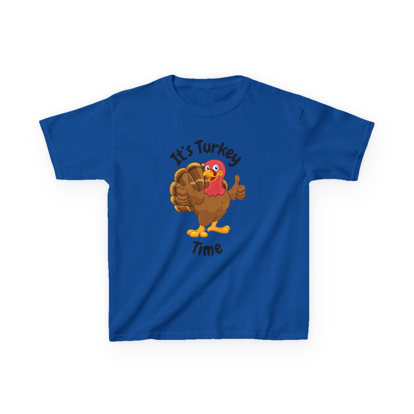 It's Turkey Time Kid Tee - Fun Thanksgiving Shirt for Boys and Girls