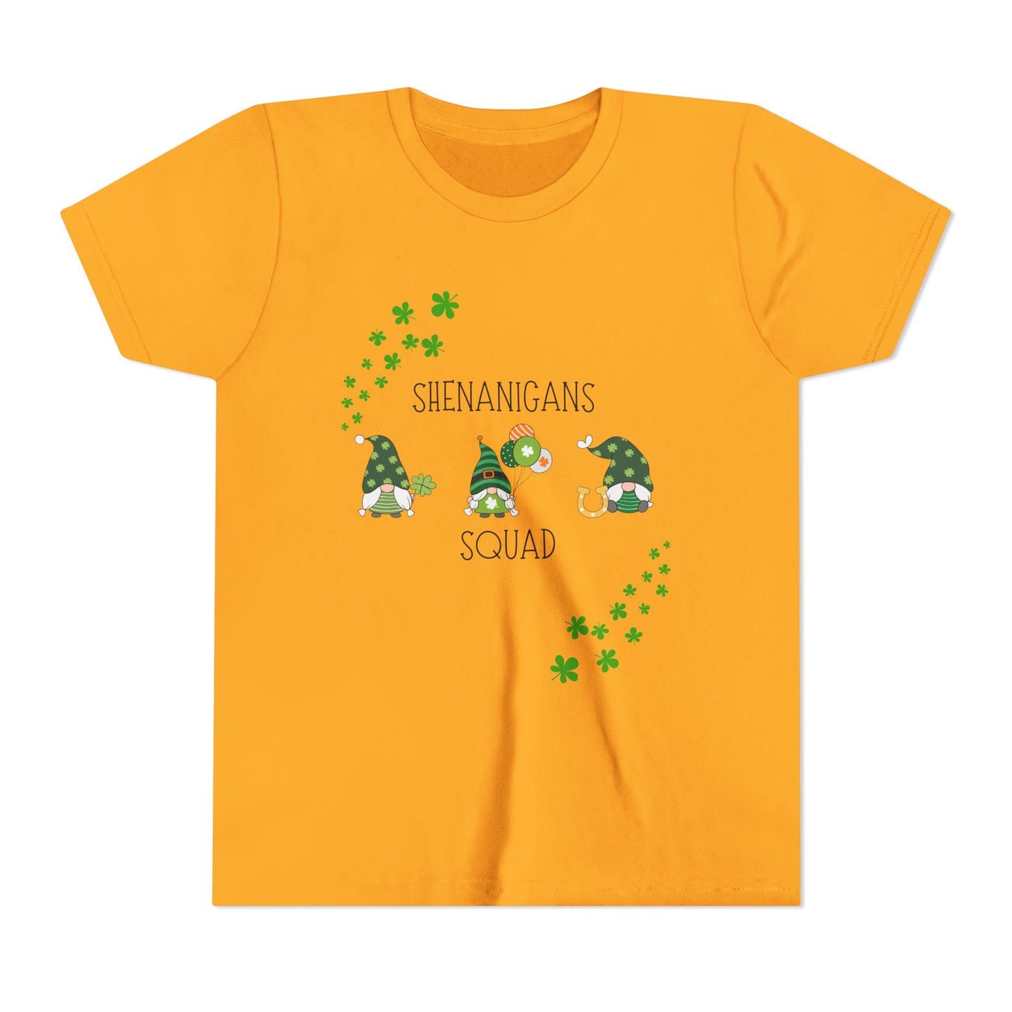 Shenanigans Squad Gnomes Youth Tee | St. Patrick's Day Shamrock Kids Shirt