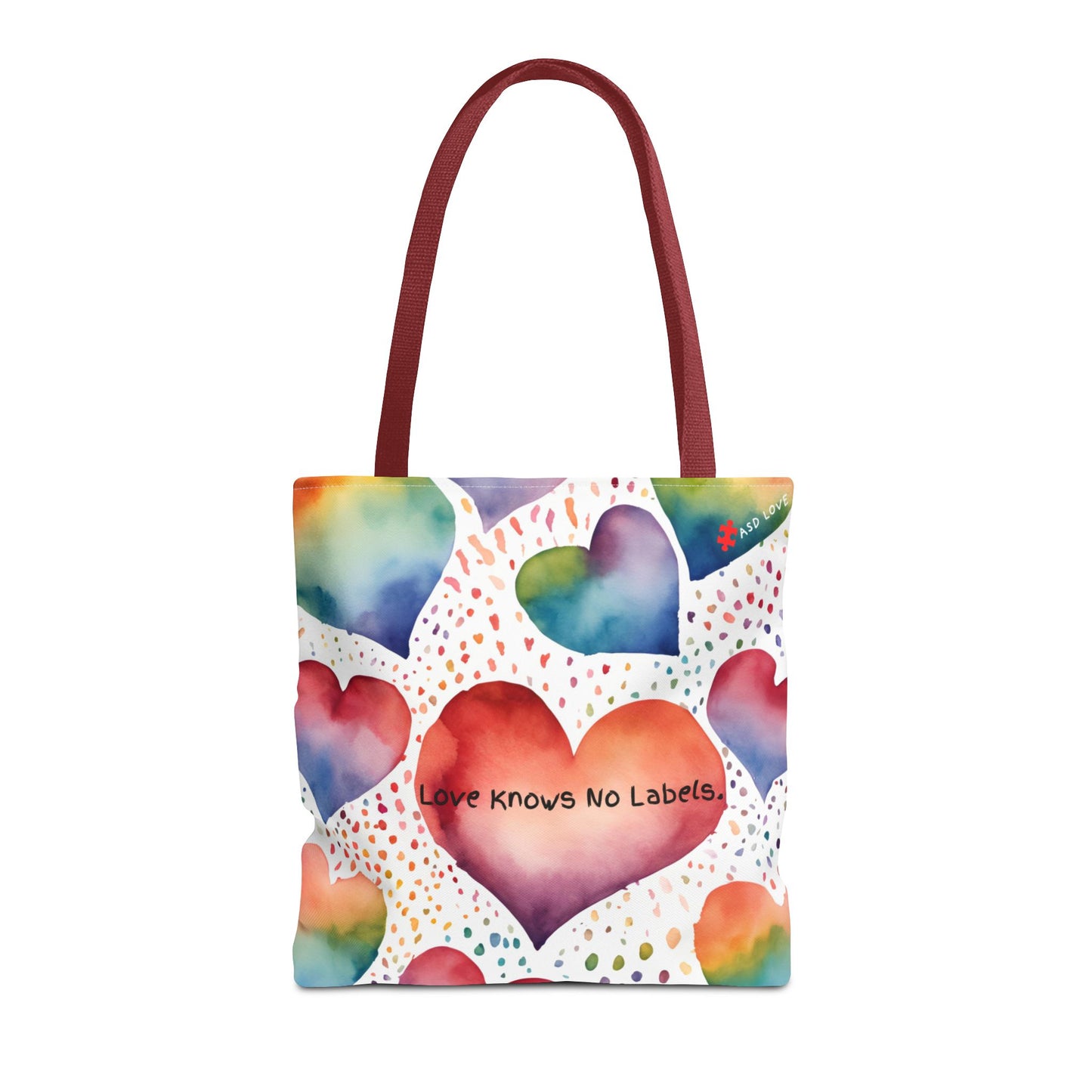 Love Knows No Labels Heart Balloons Tote Bag - Rise Above Division