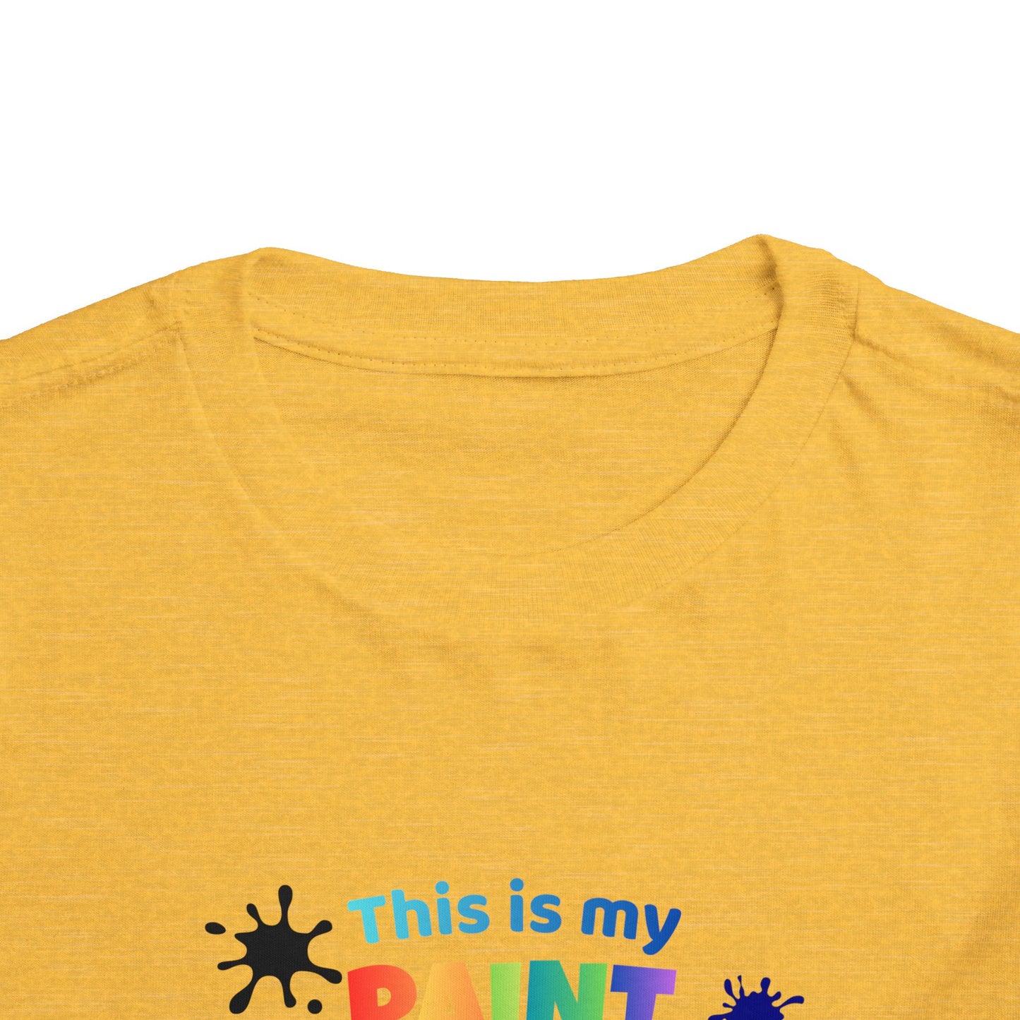 This Is My Paint Shirt Toddler Tee | Colorful Paint Palette Drips, Art Splash Design