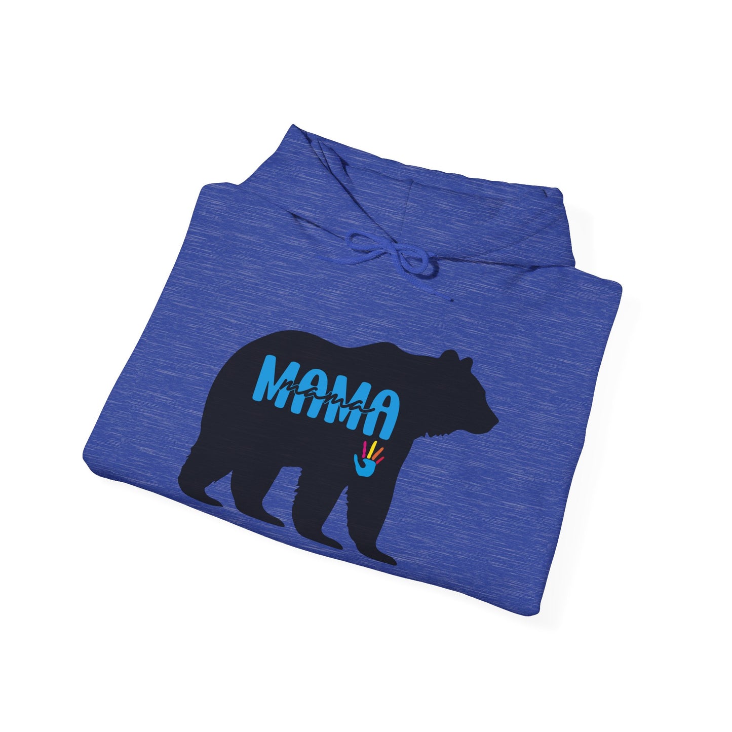 Mama Bear Hooded Sweatshirt | Autism Mama - Proud Support Sweatshirt