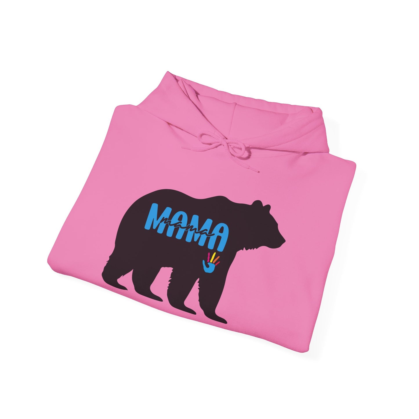 Mama Bear Hooded Sweatshirt | Autism Mama - Proud Support Sweatshirt