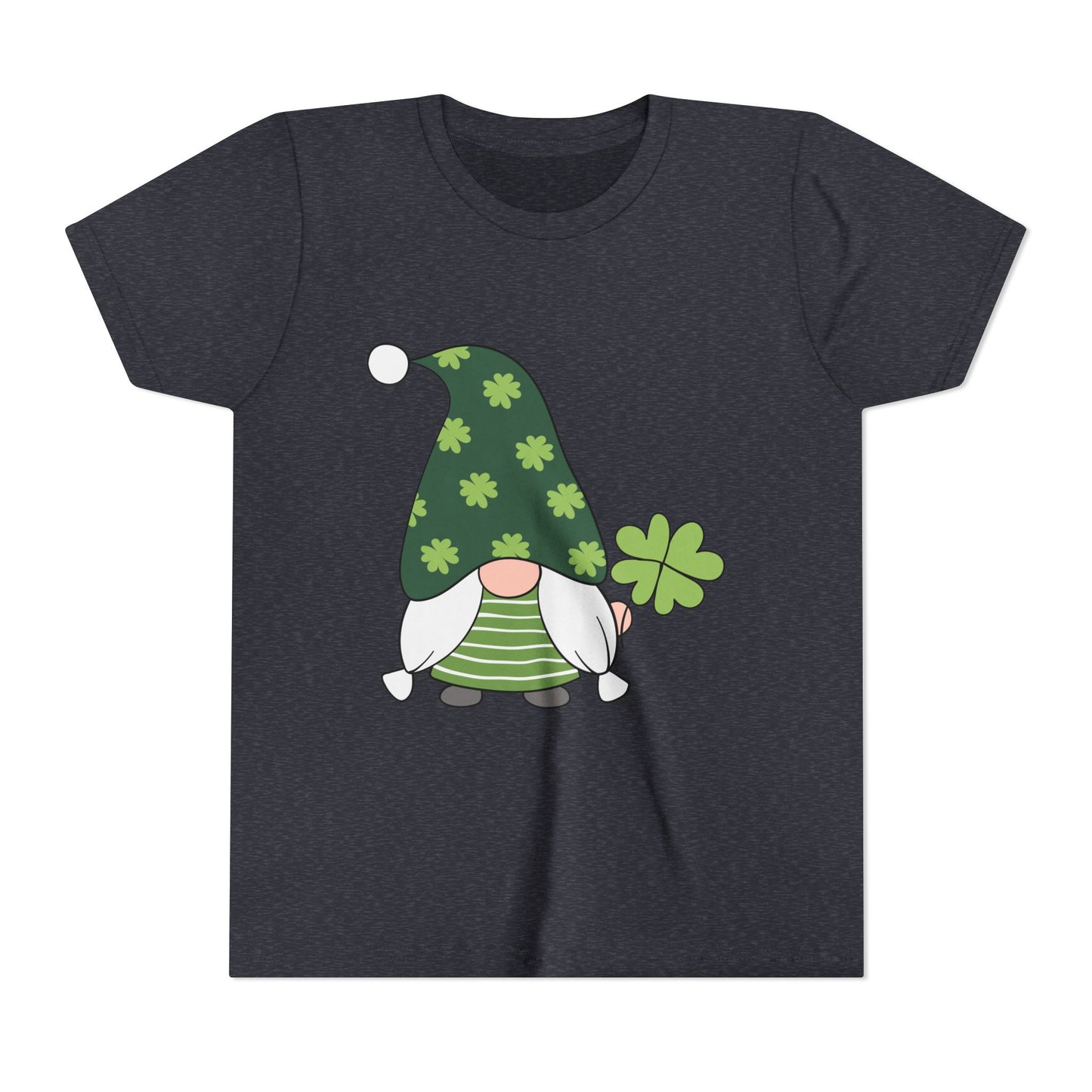 Shamrock Gnome Youth Tee | St. Patrick's Day Clover Kids Shirt