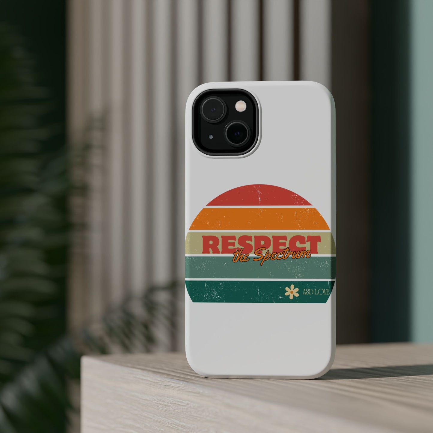 Vintage Rainbow: Respect the Spectrum - ASD Awareness Phone Case