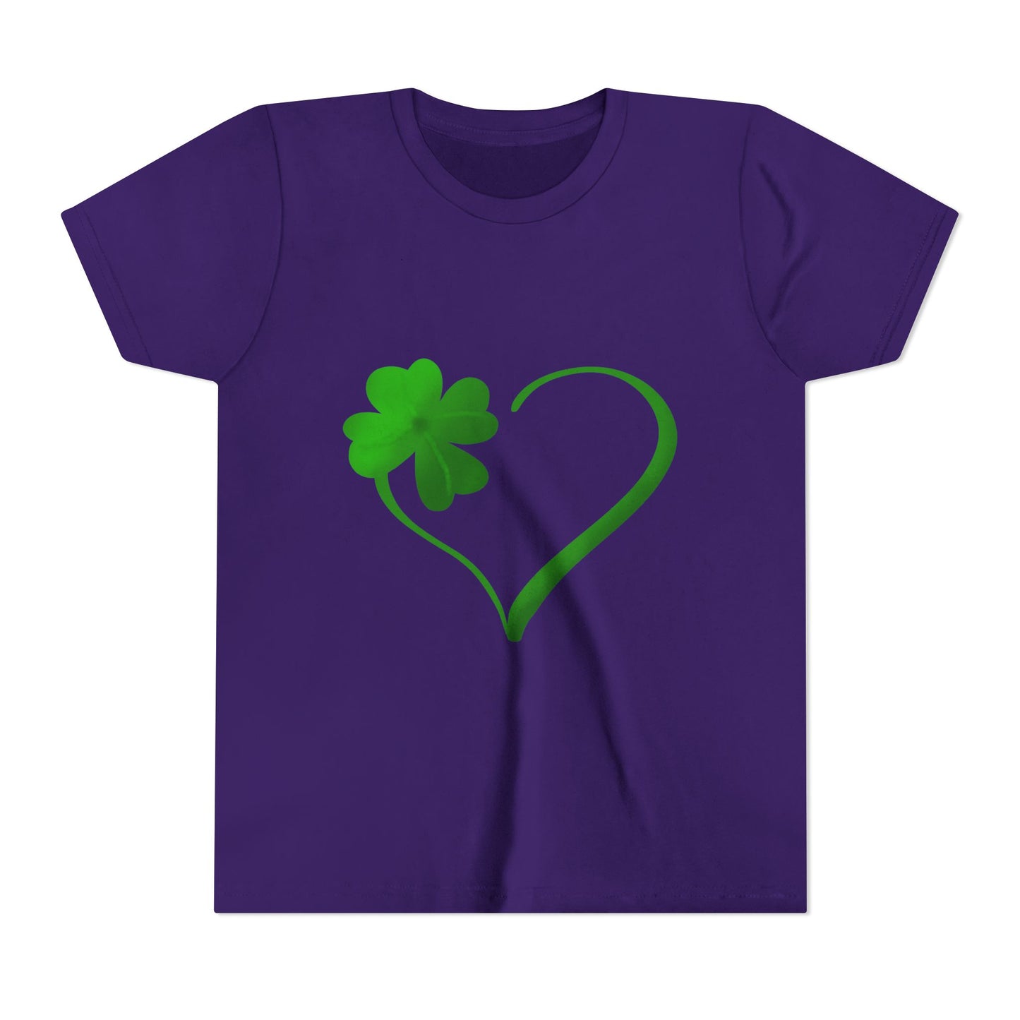 Shamrock Heart Youth Tee | St. Patrick's Day Clover Kids Shirt