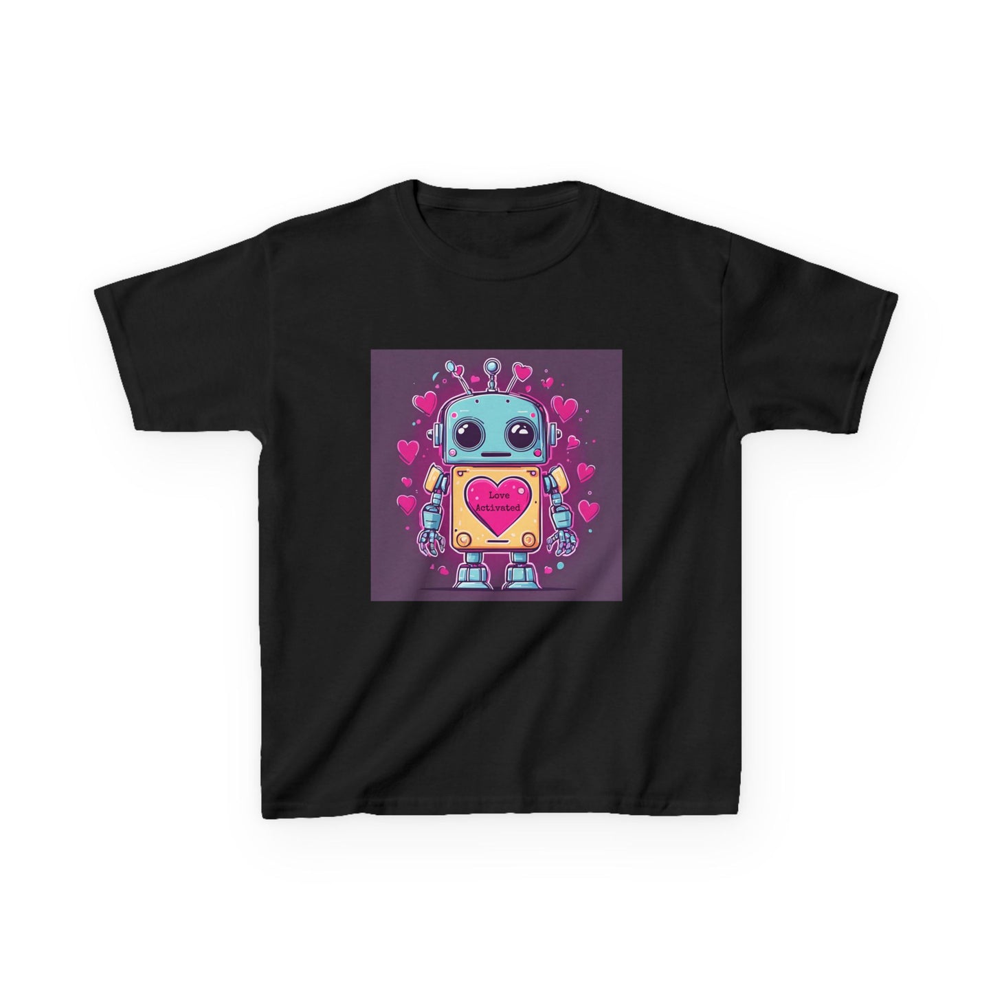 Love Activated - Robot Valentine's Kids' Tee