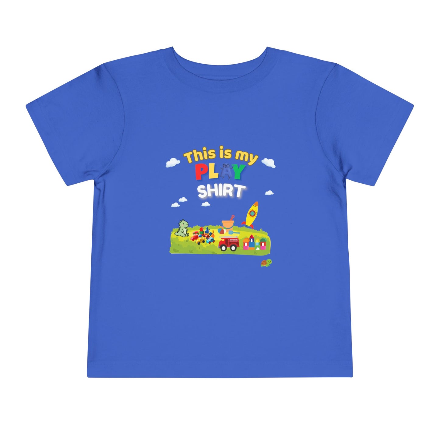 This Is My Play Shirt Toddler Tee | Toy Train, Blocks, Rocket
