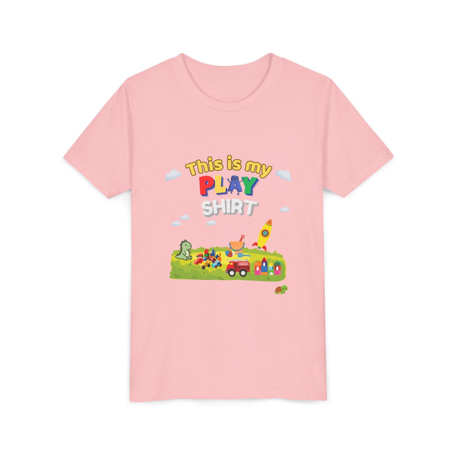 This is My Play Shirt Youth Tee | Toy Rocket, Blocks, Truck Kids Shirt