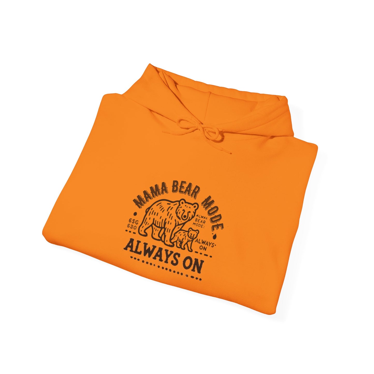 Vintage Mama Bear Mode - Always On Hoodie - Cute Gift for Moms, Perfect for Birthdays, Mother's Day, Relaxation, Everyday Wear