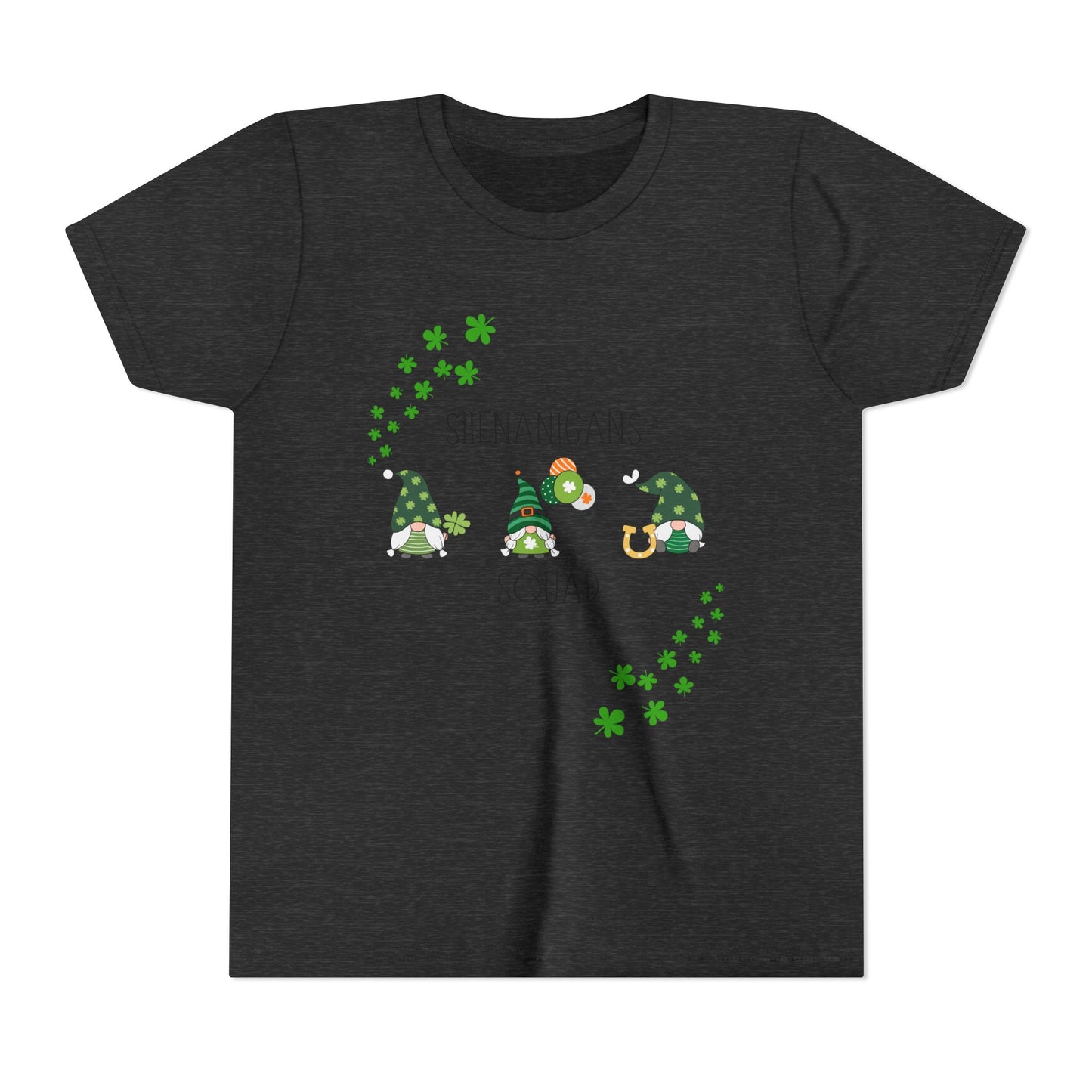 Shenanigans Squad Gnomes Youth Tee | St. Patrick's Day Shamrock Kids Shirt