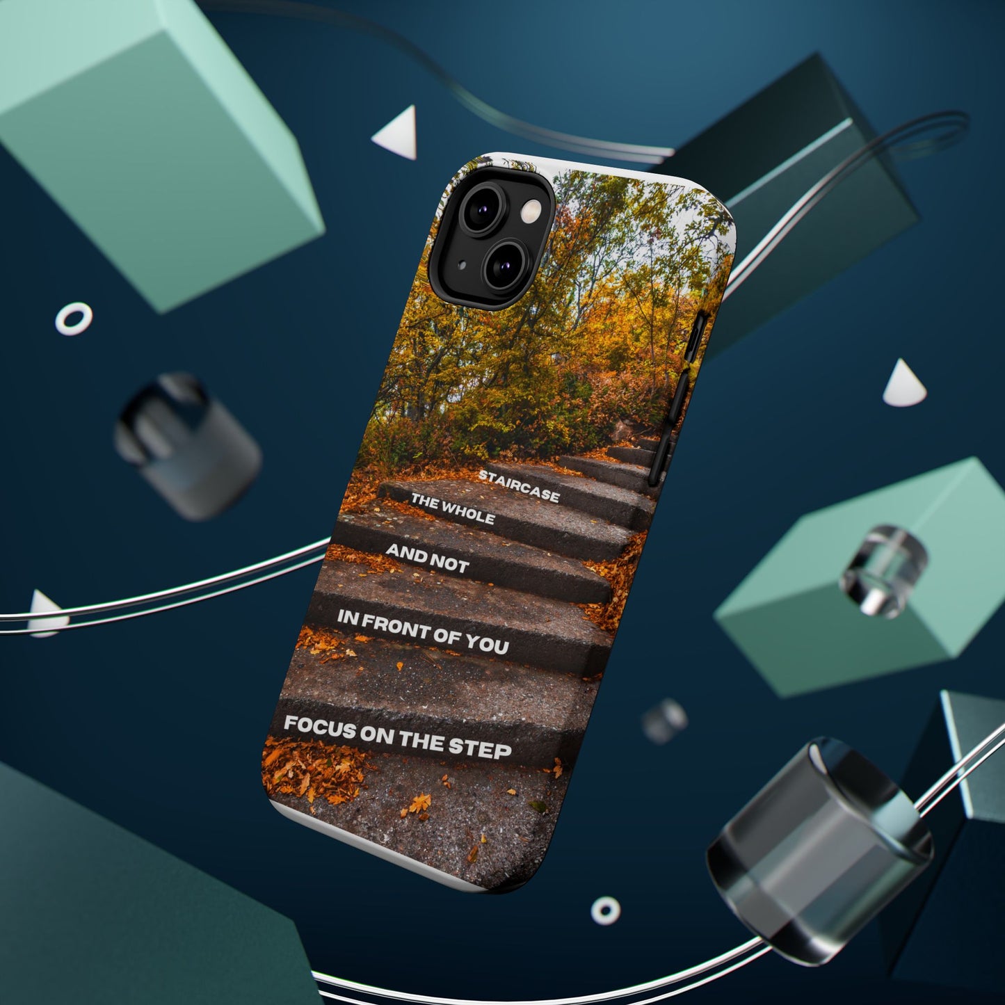 Autumn Steps: Focus on the Journey - Positive Reminder Phone Case
