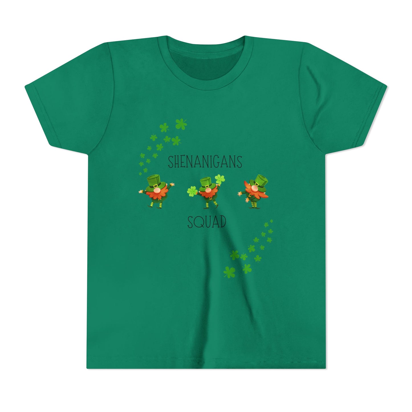 Shenanigans Squad Youth Tee | St. Patrick's Day Leprechaun Shamrock Shirt