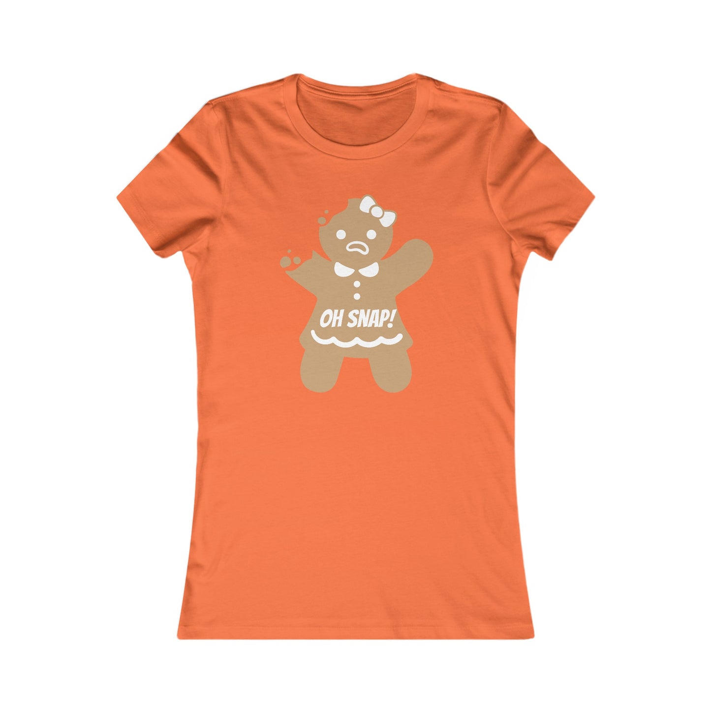 Oh Snap! Gingerbread Girl Shirt - Funny Christmas Holiday Tee with Broken Cookie Design