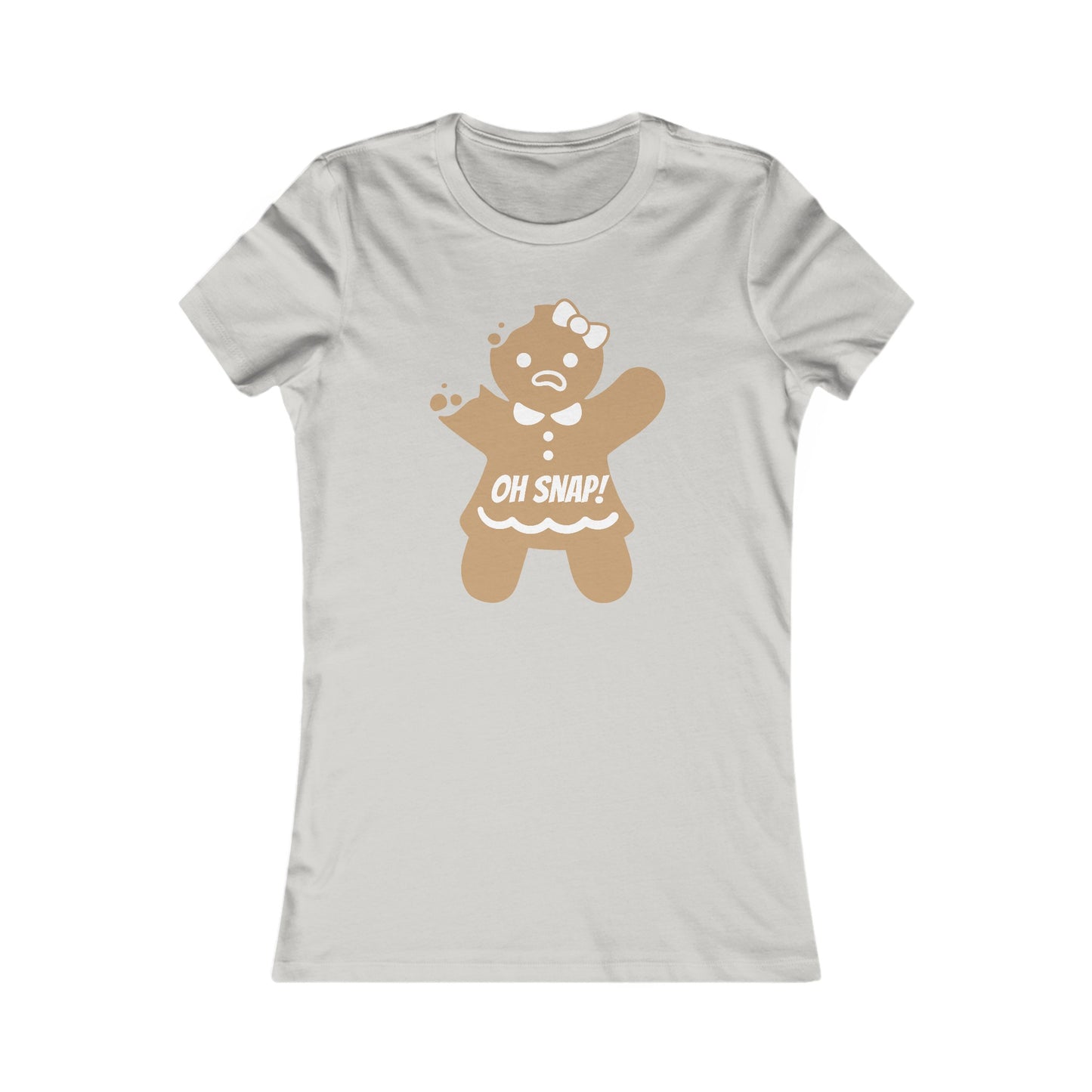 Oh Snap! Gingerbread Girl Shirt - Funny Christmas Holiday Tee with Broken Cookie Design