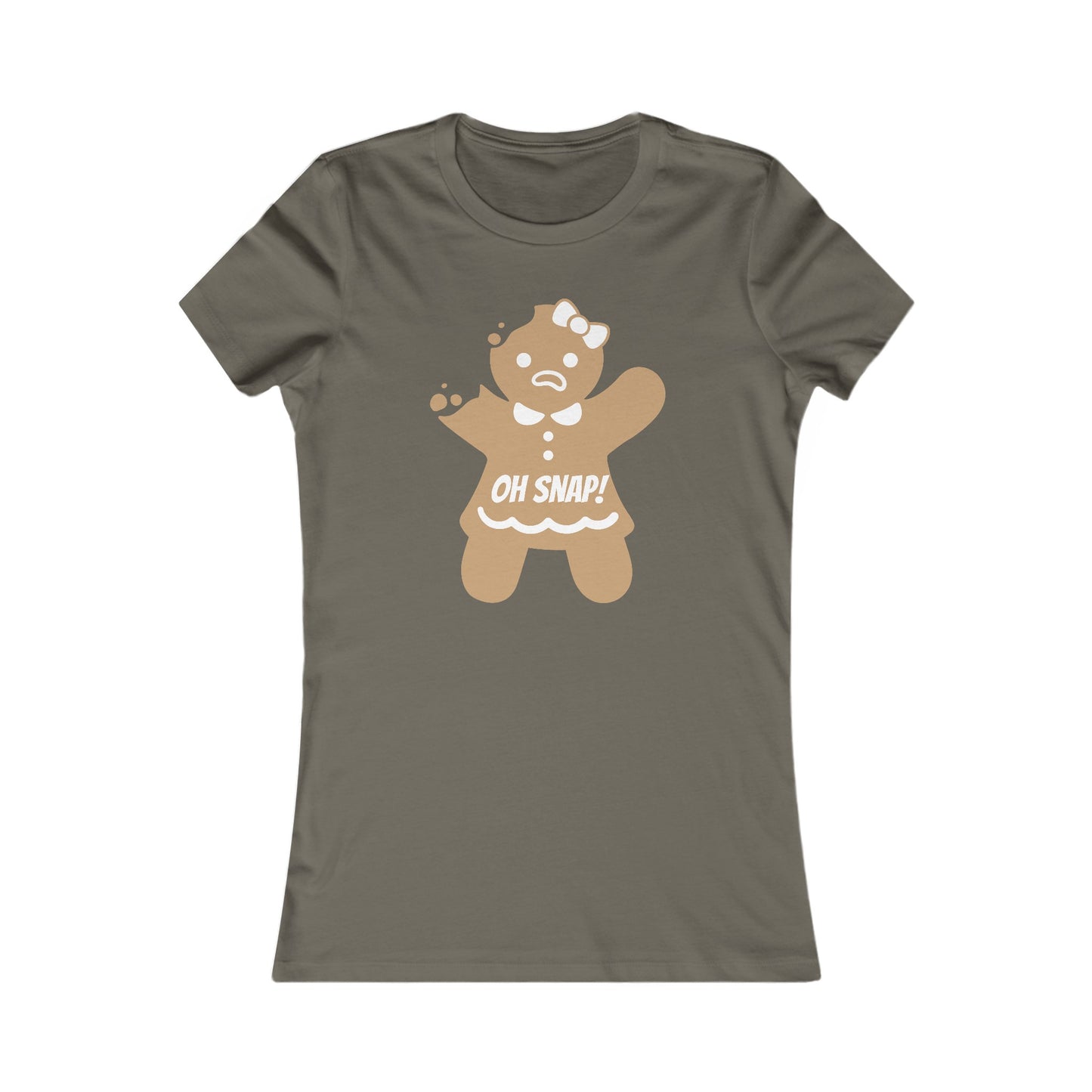 Oh Snap! Gingerbread Girl Shirt - Funny Christmas Holiday Tee with Broken Cookie Design