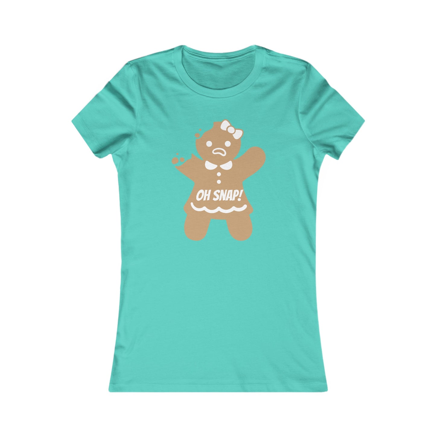 Oh Snap! Gingerbread Girl Shirt - Funny Christmas Holiday Tee with Broken Cookie Design