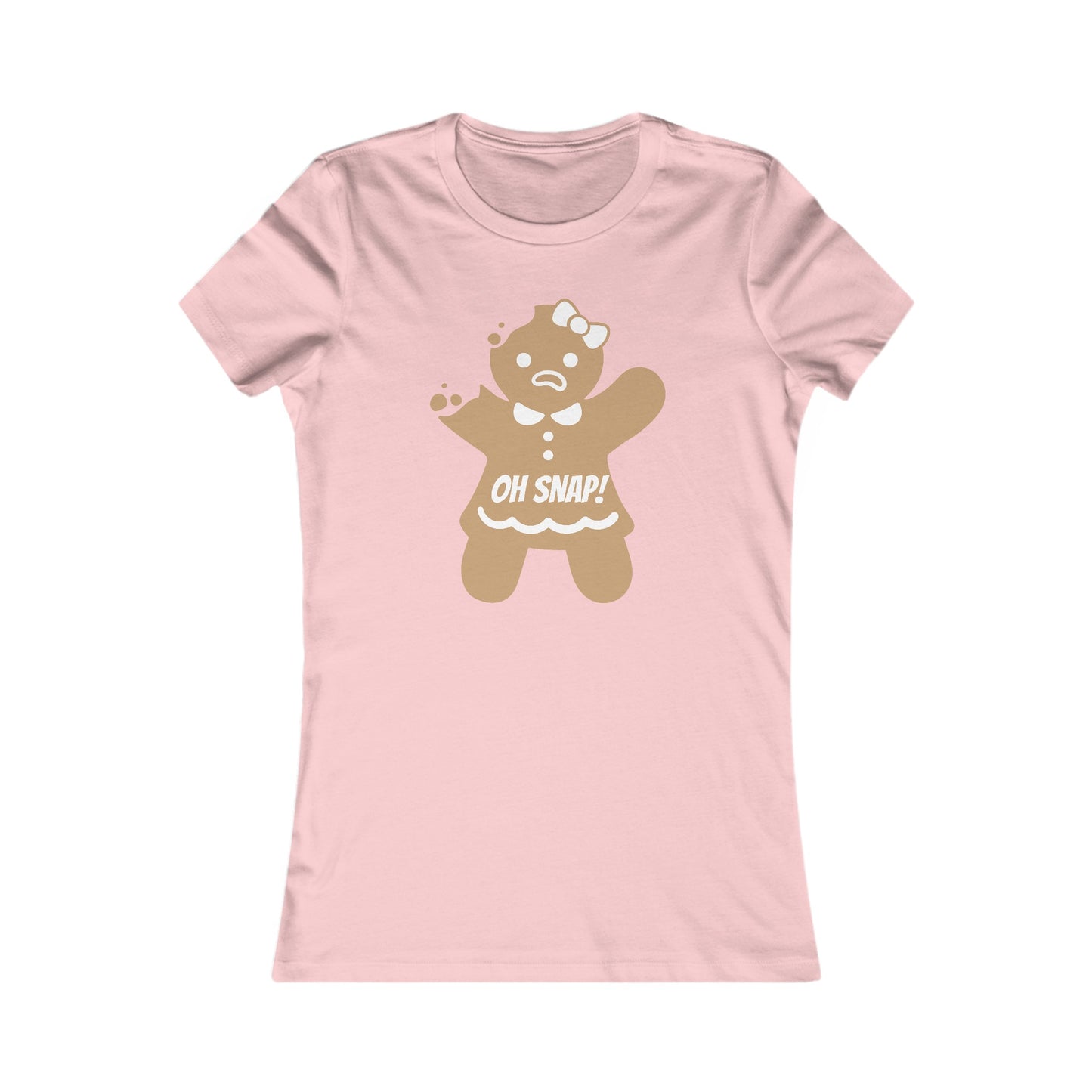 Oh Snap! Gingerbread Girl Shirt - Funny Christmas Holiday Tee with Broken Cookie Design