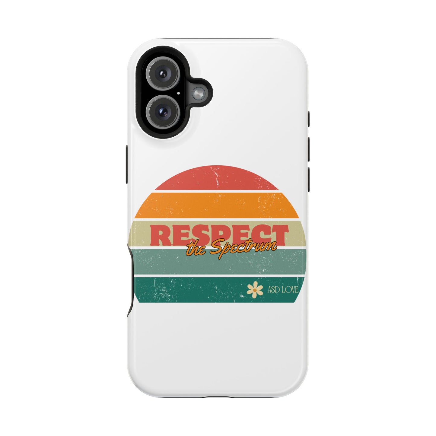 Vintage Rainbow: Respect the Spectrum - ASD Awareness Phone Case