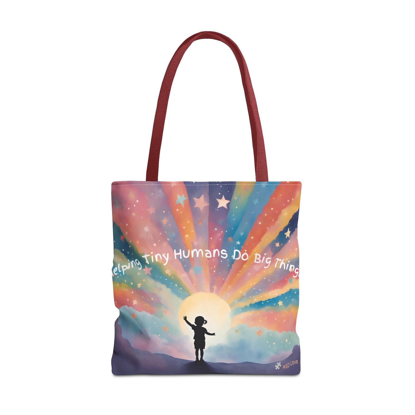 Helping Tiny Humans Do Big Things Tote - Inspiring Kids to Reach for the Stars