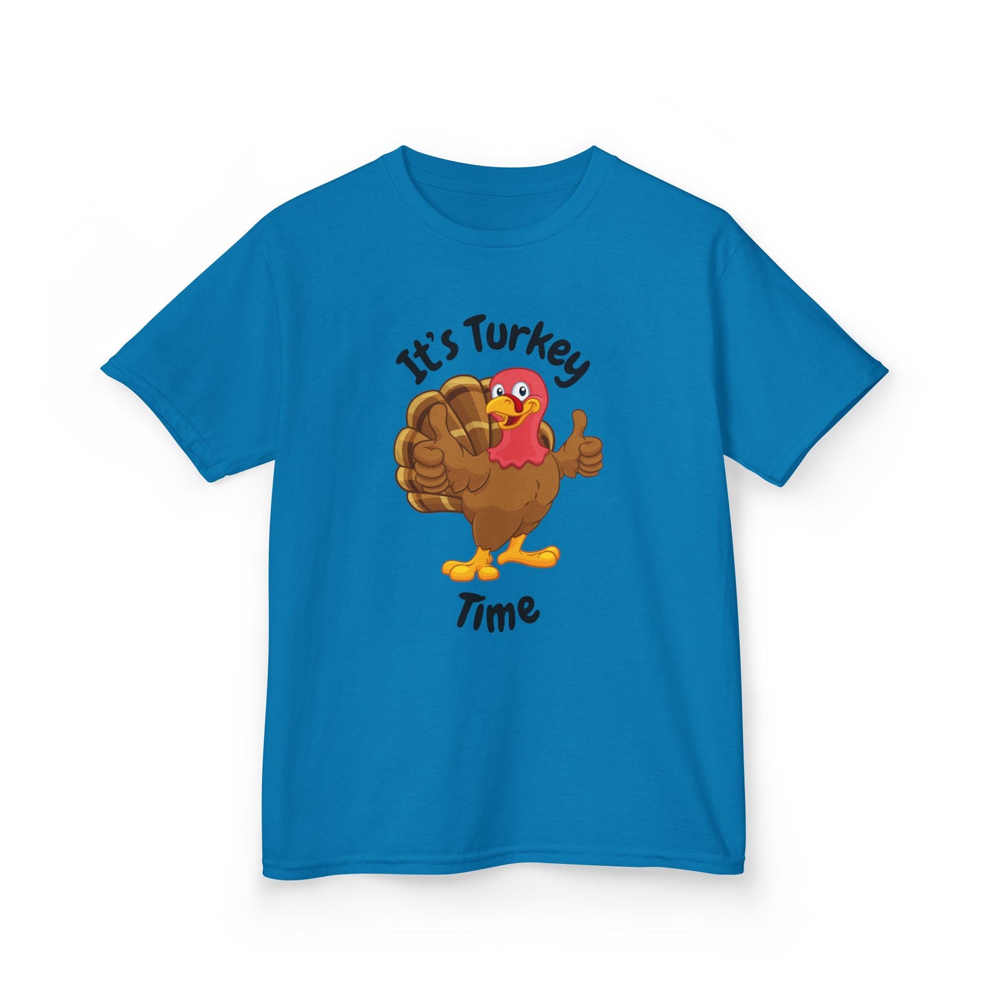 It's Turkey Time Kid Tee - Fun Thanksgiving Shirt for Boys and Girls