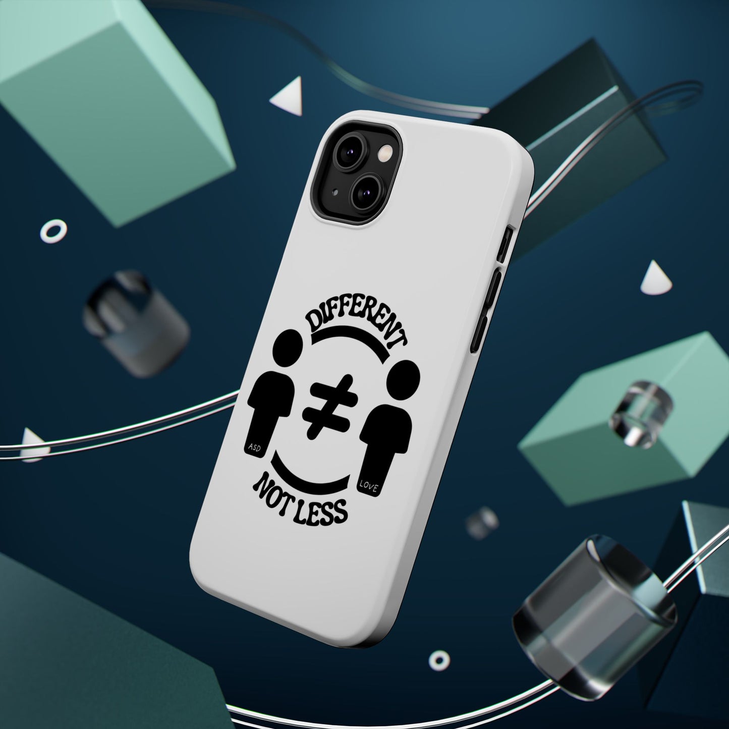 Silhouette Harmony: Different, Not Less - ASD Awareness Phone Case
