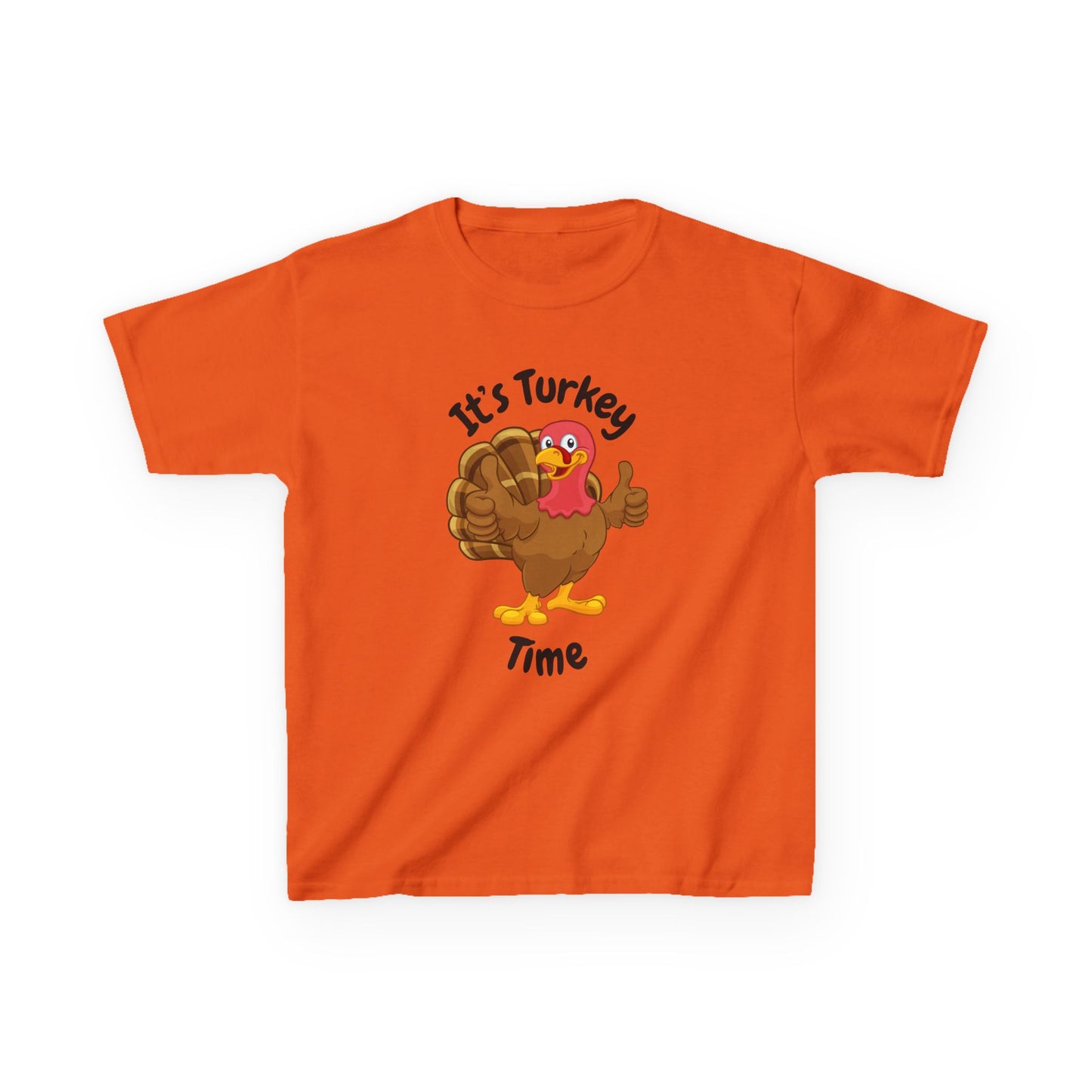 It's Turkey Time Kid Tee - Fun Thanksgiving Shirt for Boys and Girls