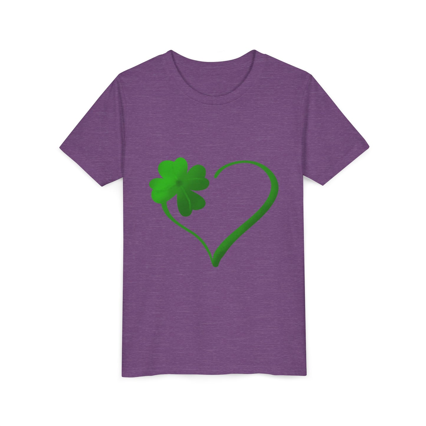 Shamrock Heart Youth Tee | St. Patrick's Day Clover Kids Shirt