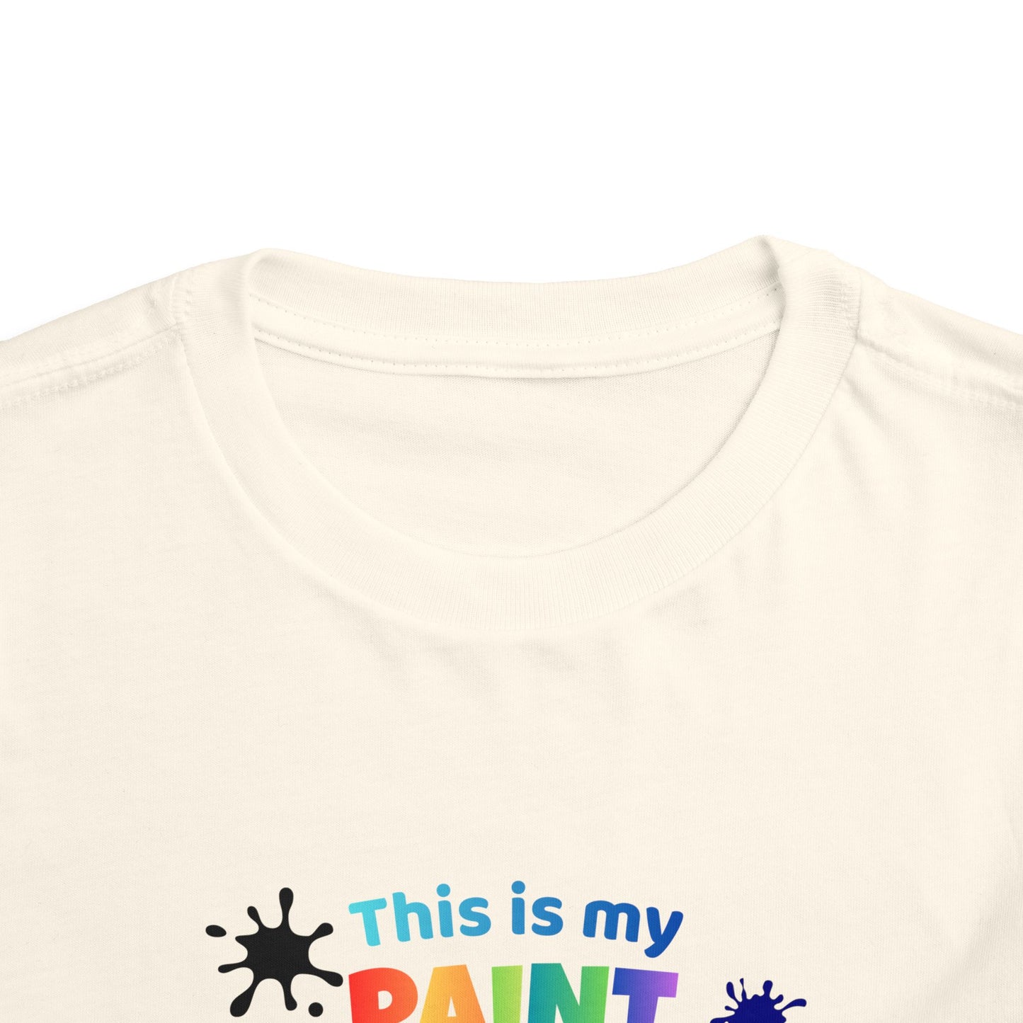 This Is My Paint Shirt Toddler Tee | Colorful Paint Palette Drips, Art Splash Design