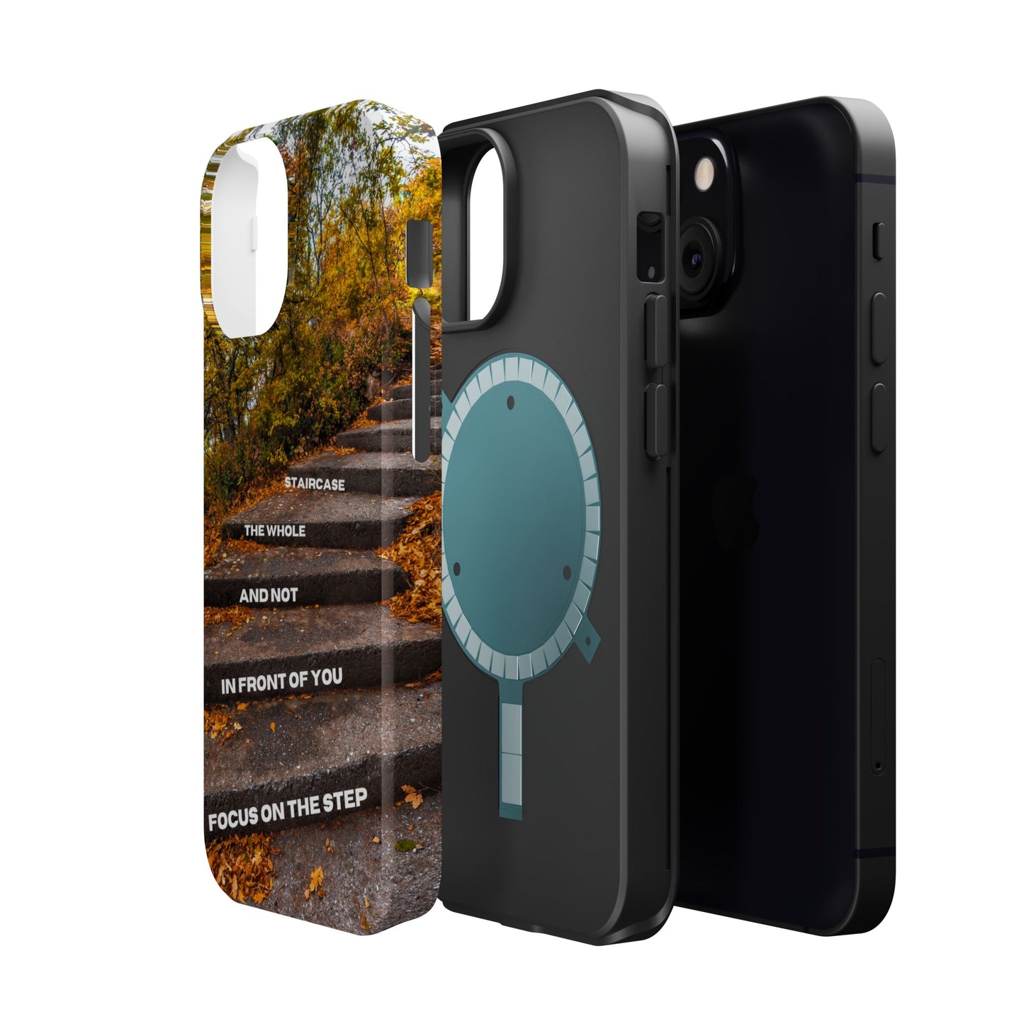 Autumn Steps: Focus on the Journey - Positive Reminder Phone Case