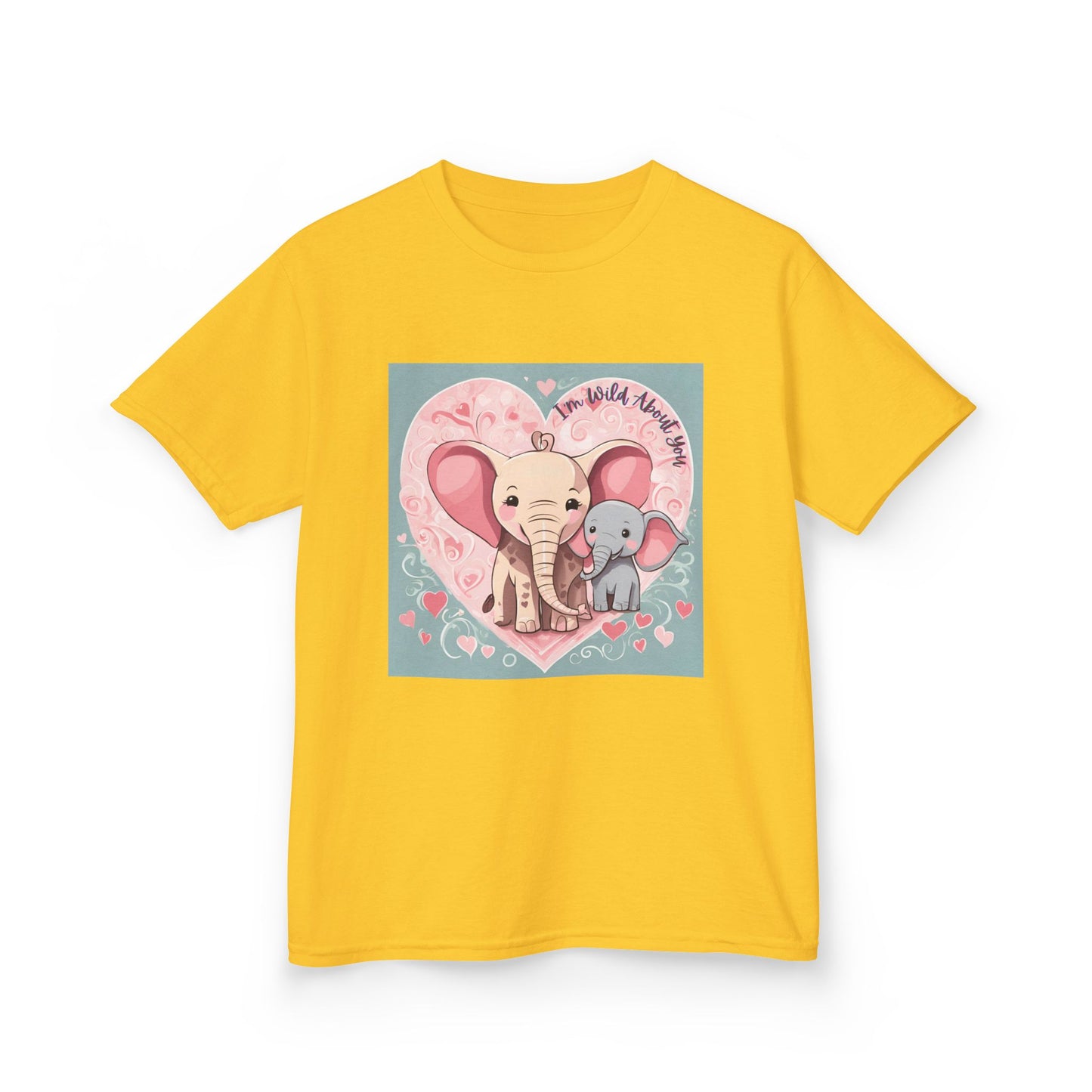 I'm Wild About You - Elephant Duo Valentine's Kids Tee