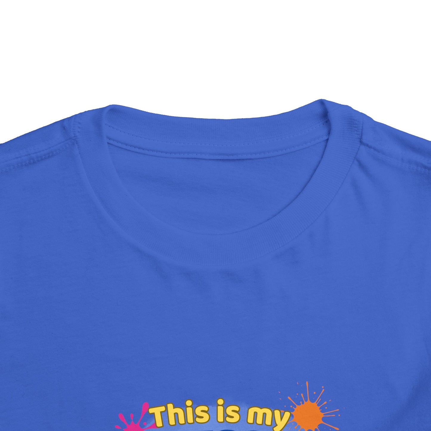 Messy Play Paint Splatter Toddler Tee | "This is my messy play shirt"