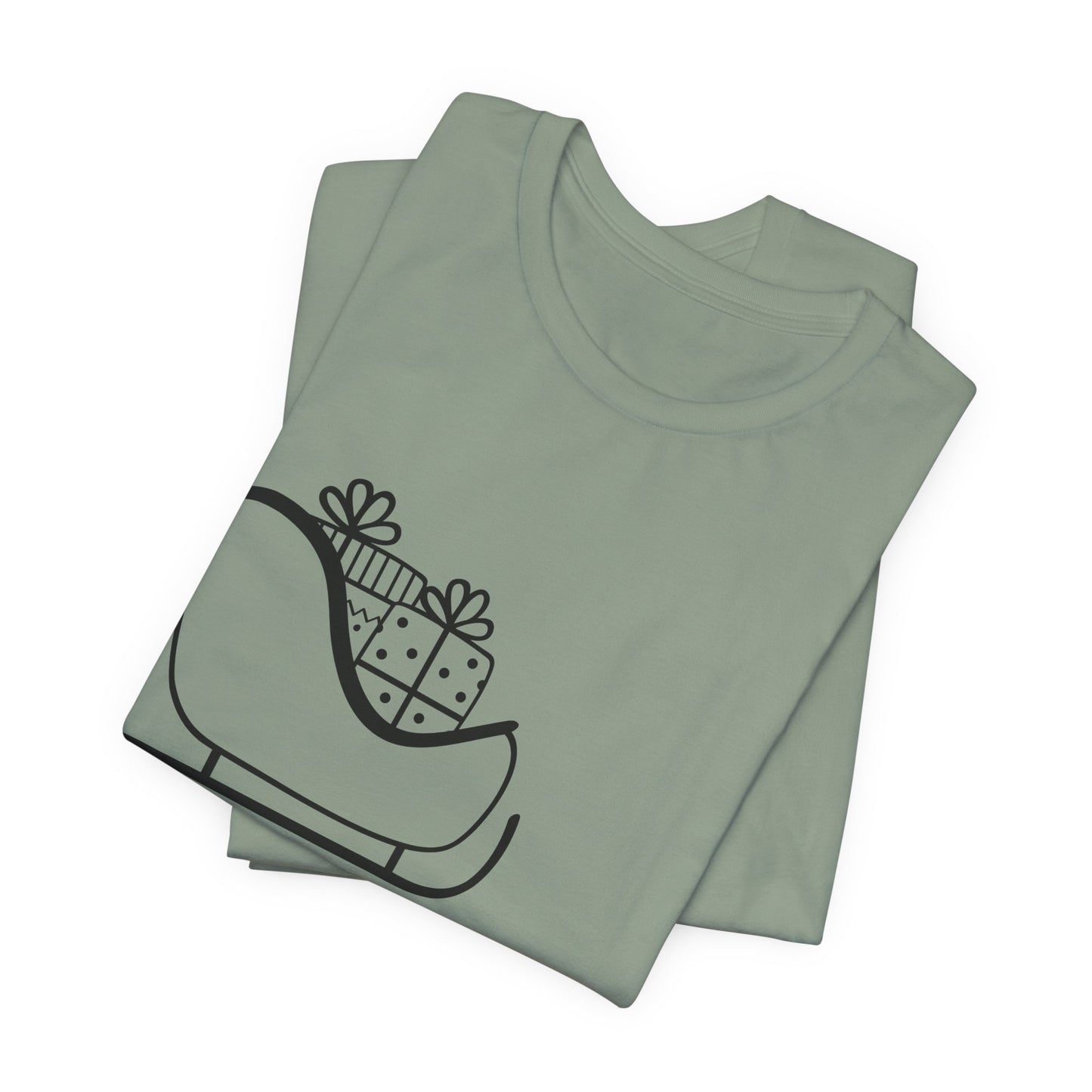 Sleigh All Day Holiday Shirt - Unisex Jersey Short Sleeve Tee - Holiday Gift - Funny Sleigh T-Shirt - Winter Snowflake Tee